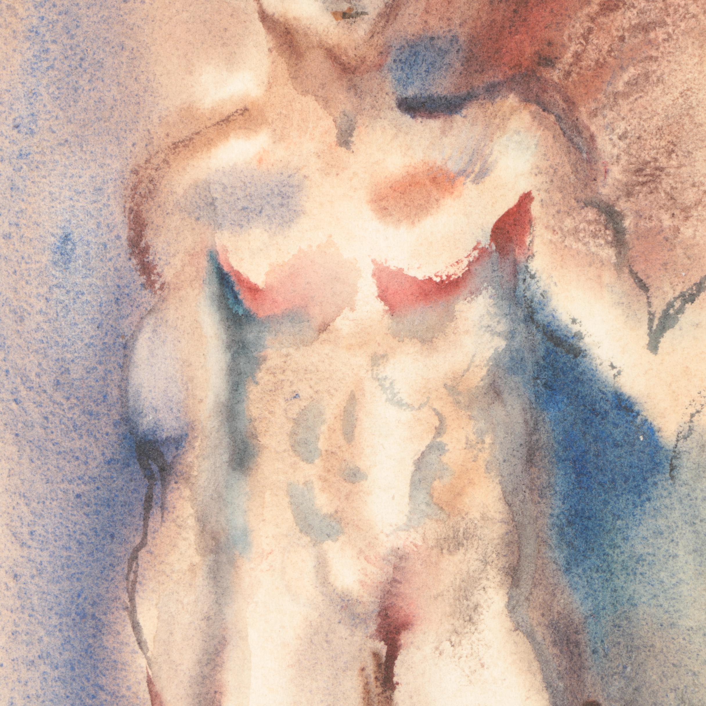 Signed Irene Aunio Watercolor and Assorted Artwork