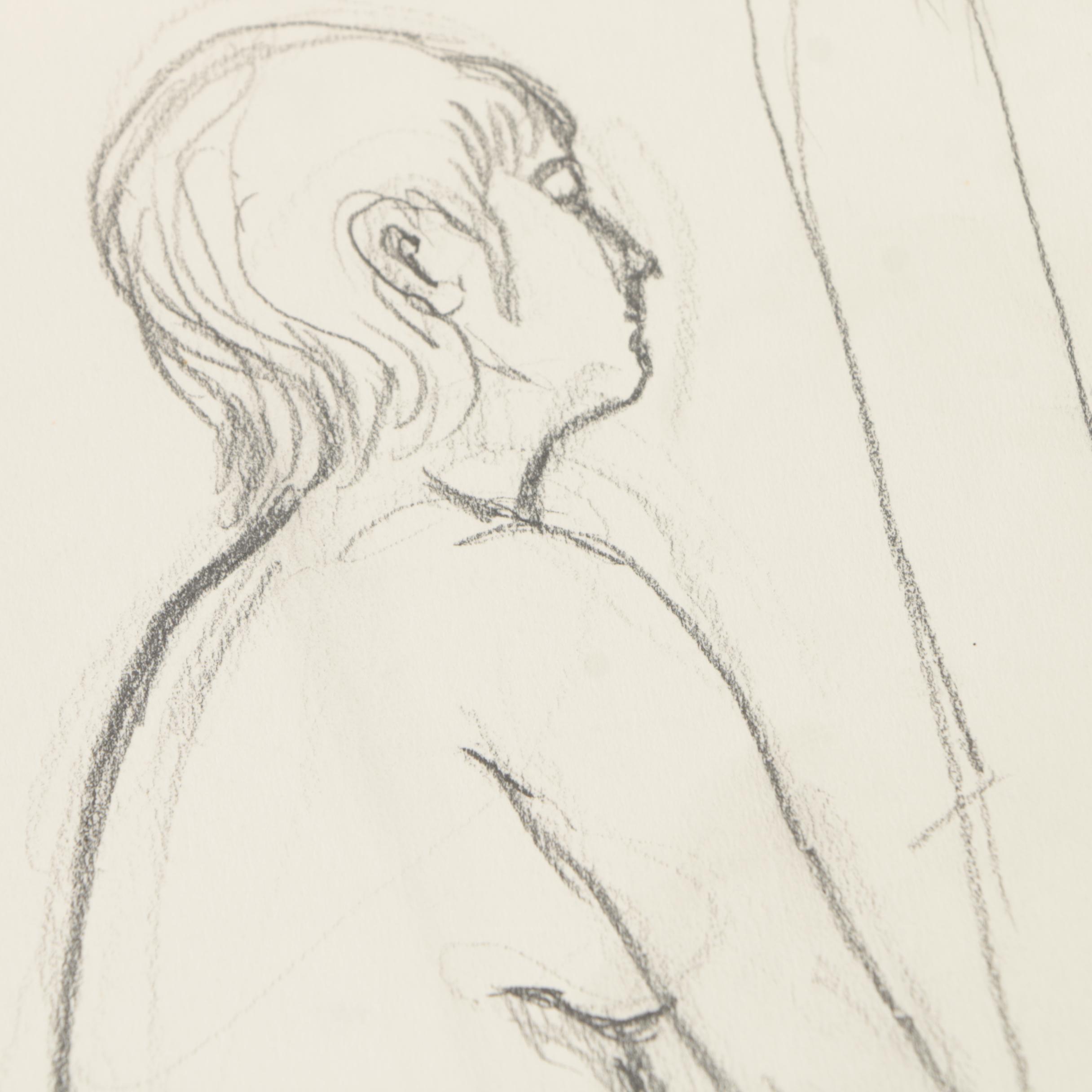 Signed Irene Aunio Watercolor and Assorted Artwork