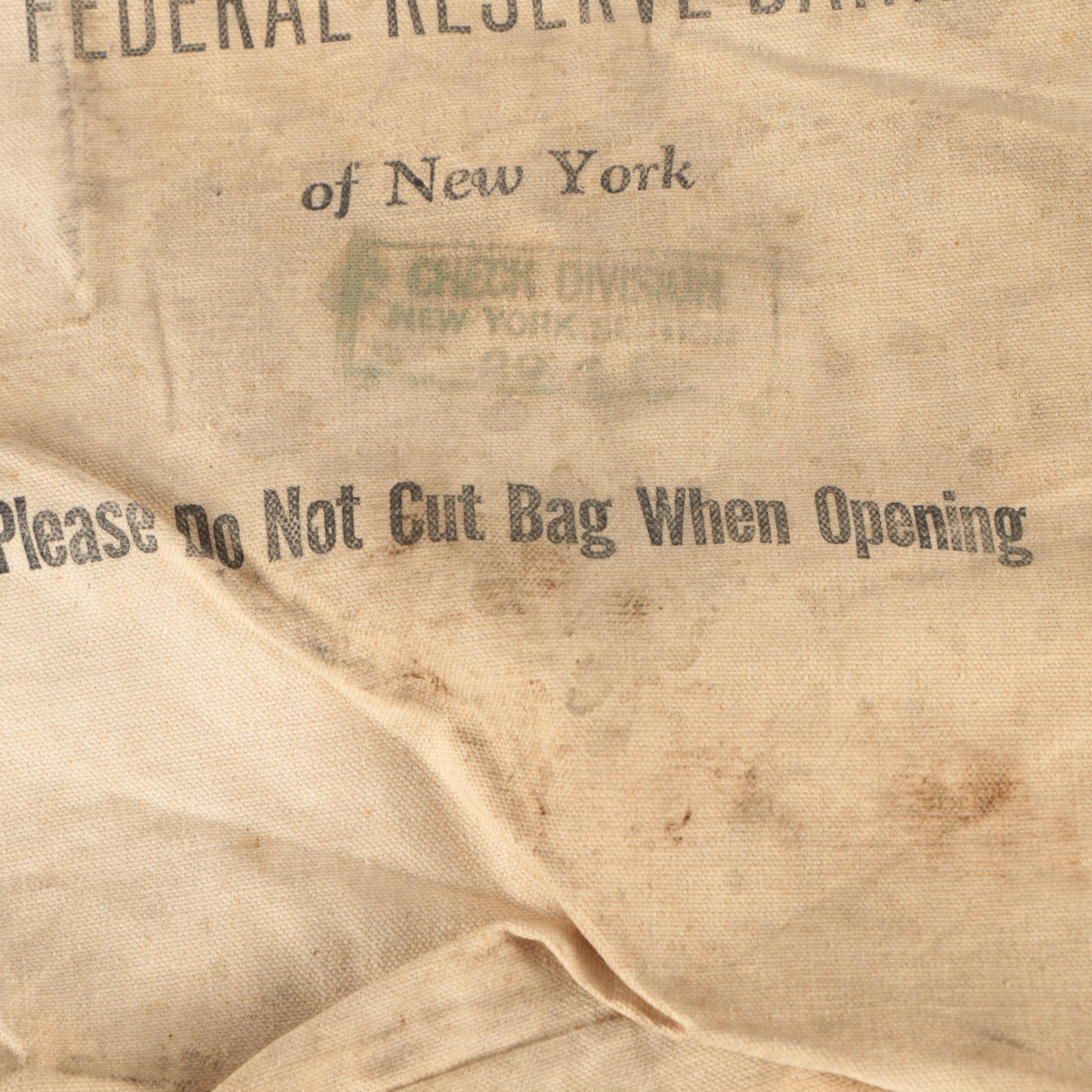 Vintage Bank Bag from The Federal Reserve Bank of New York