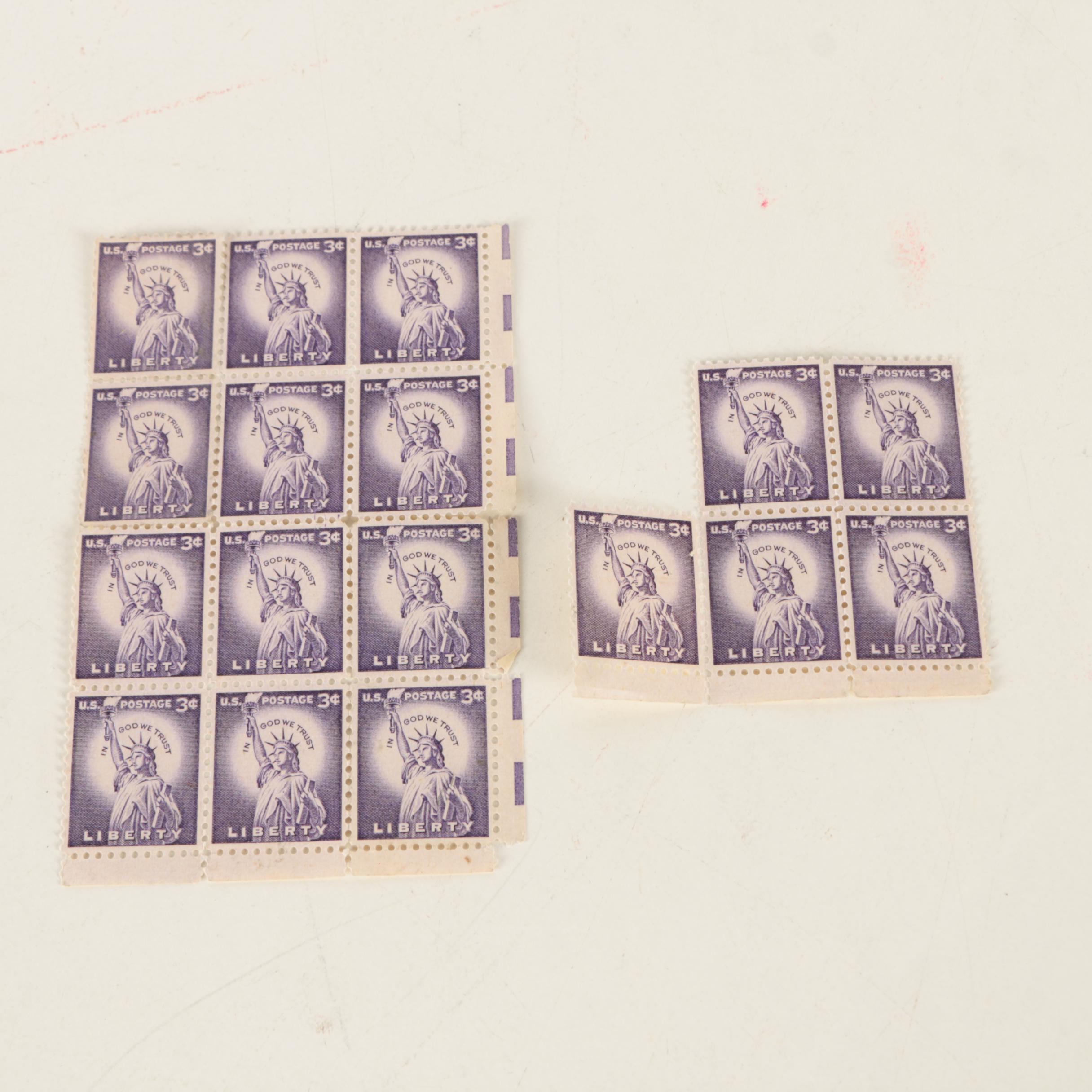 Louisiana World Exposition First Day of Issue Card and Liberty Three Cent Stamps