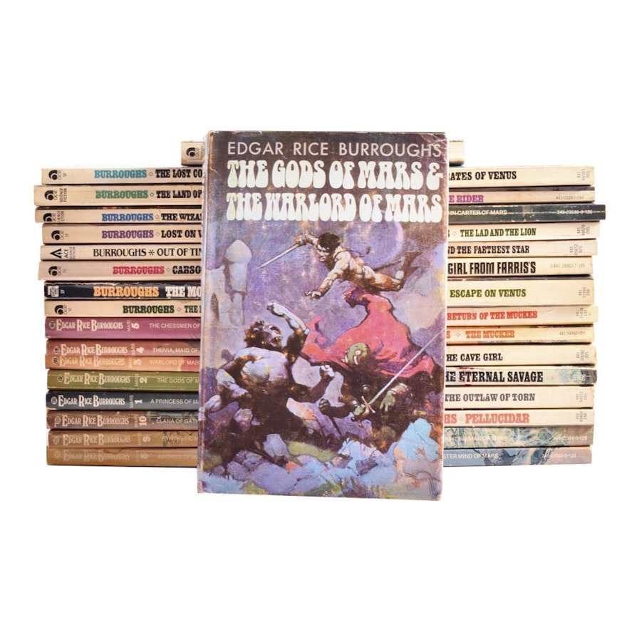 Collection of Edgar Burroughs Paperback Novels