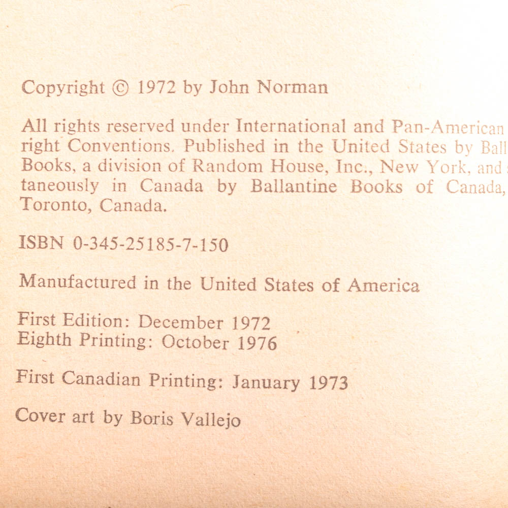 Vintage Collection of John Norman "Gor" Paperback Fantasy Novels