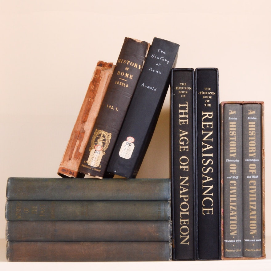 Vintage and Antique European History and TextBooks