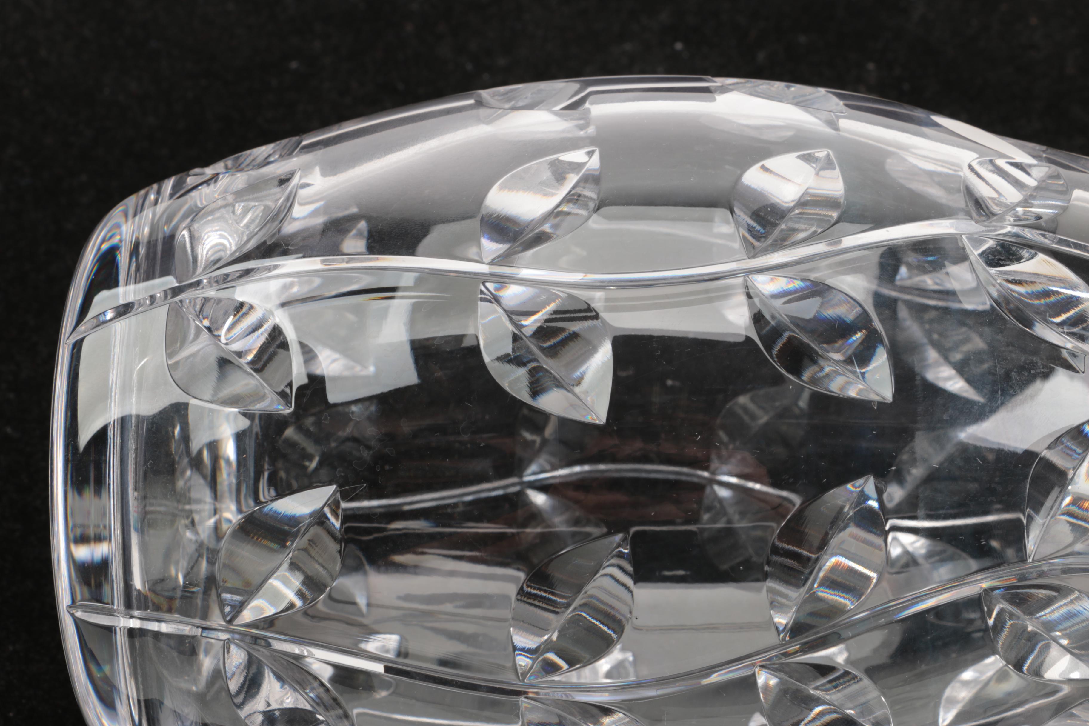 Tiffany & Co. "Floral Vine" Crystal Vase