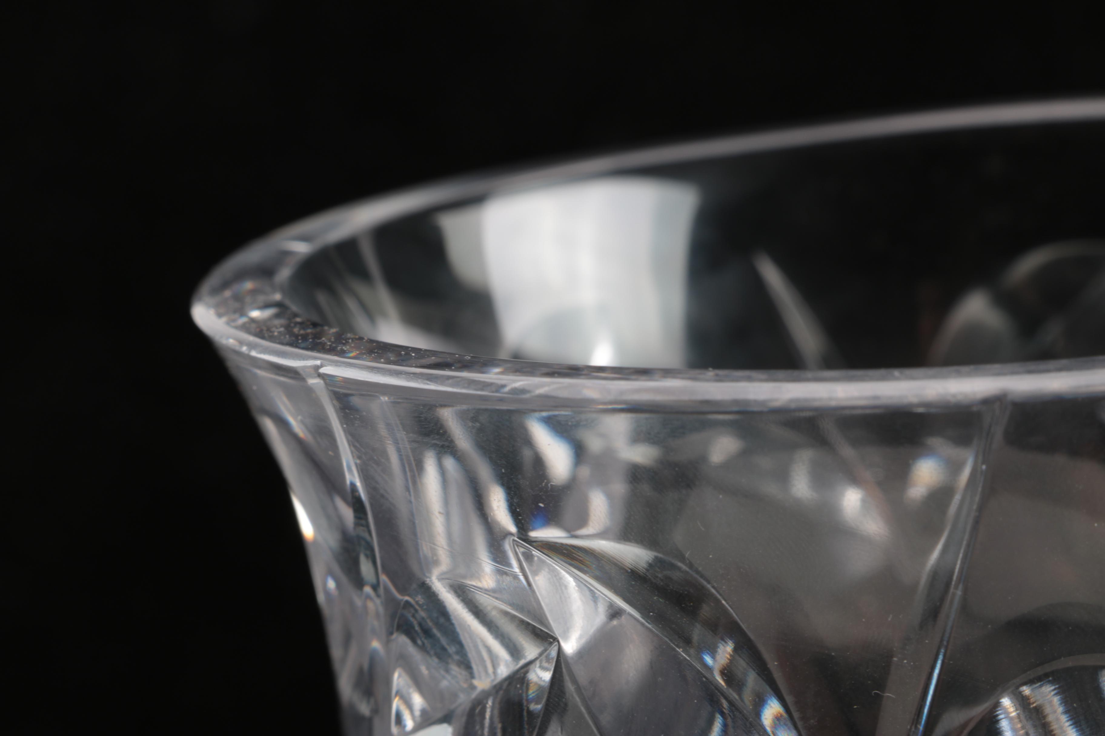 Tiffany & Co. "Floral Vine" Crystal Vase