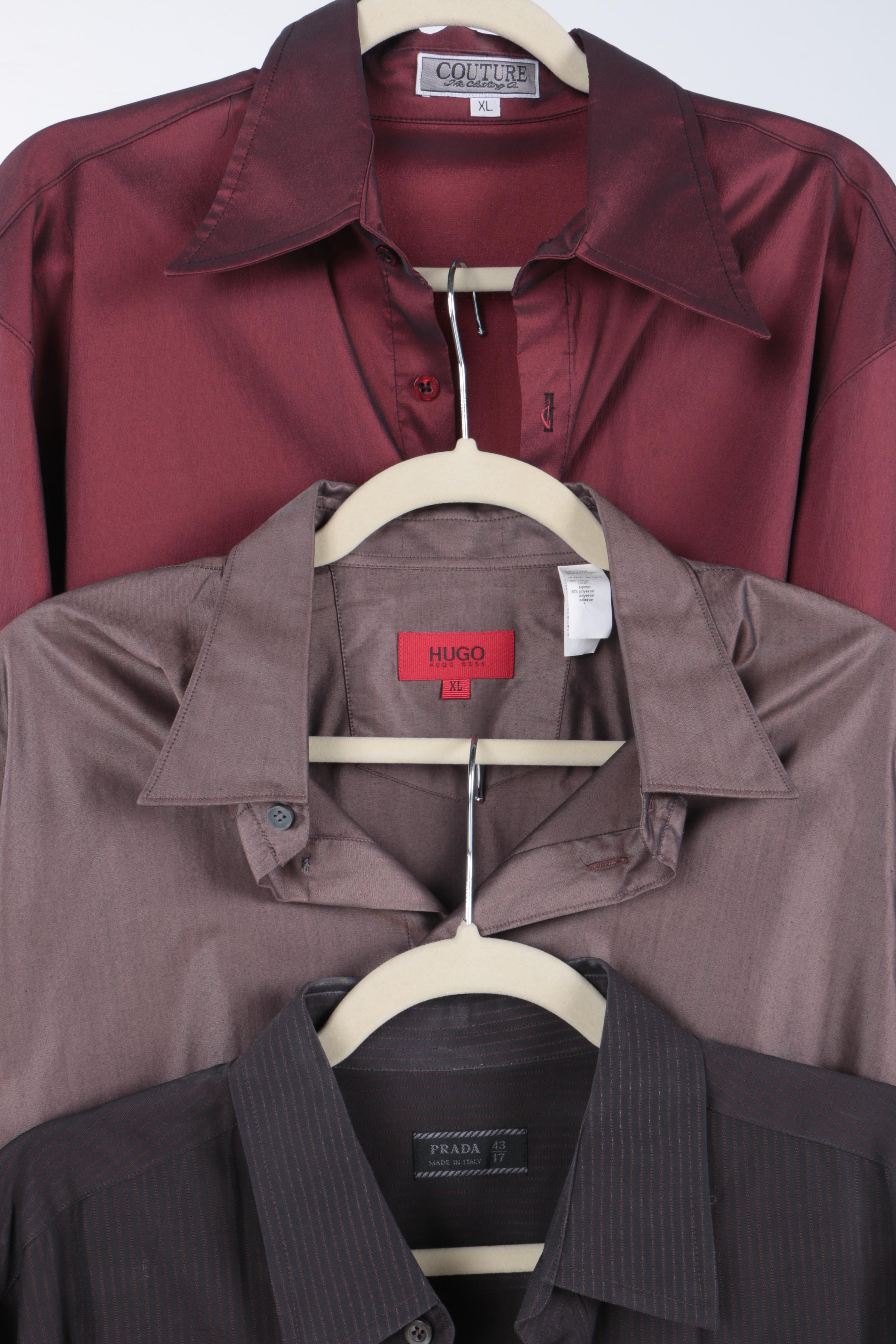 Men's Button up Shirts Including Prada and Hugo by Hugo Boss