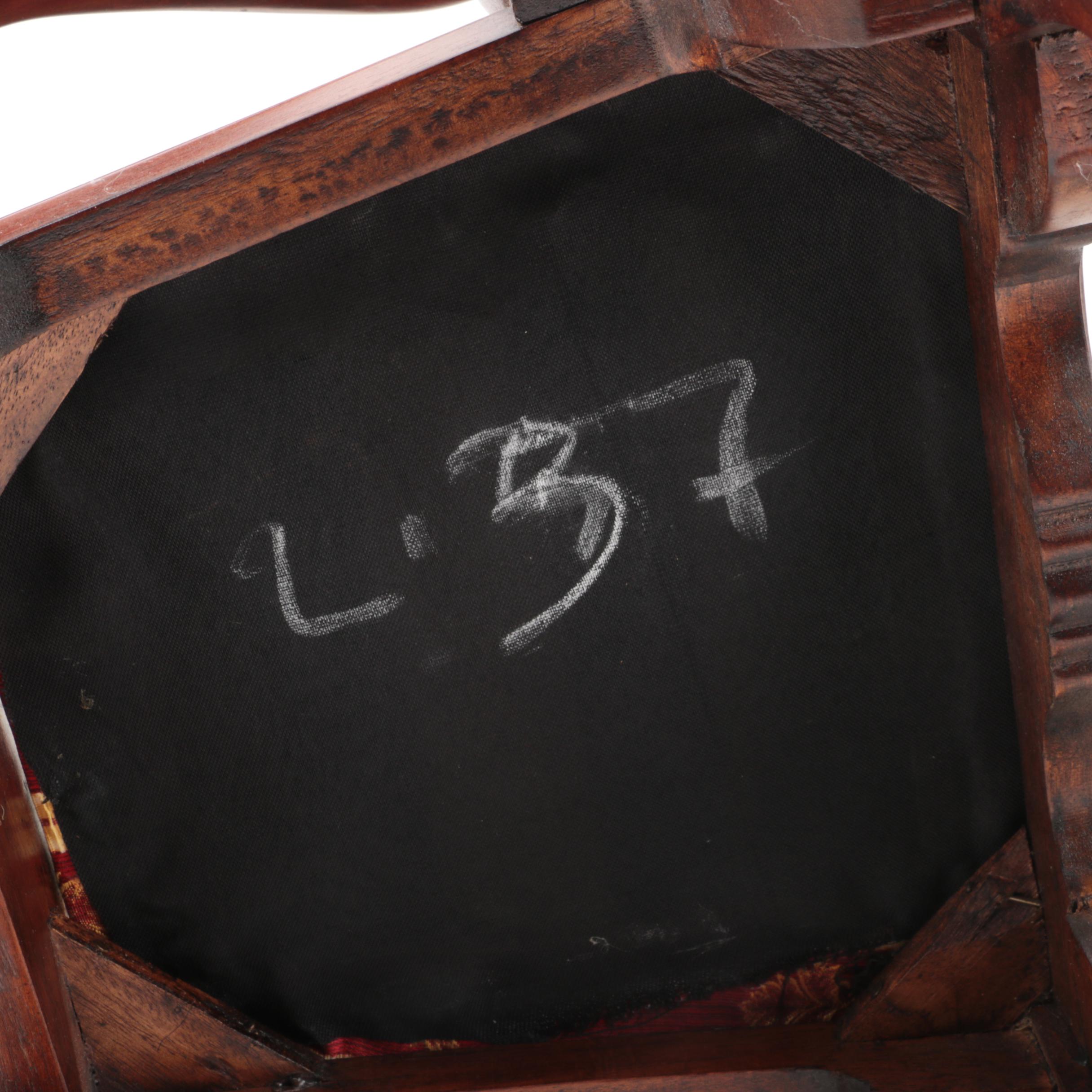 Pair of Chippendale Style Doll Size Arm Chairs