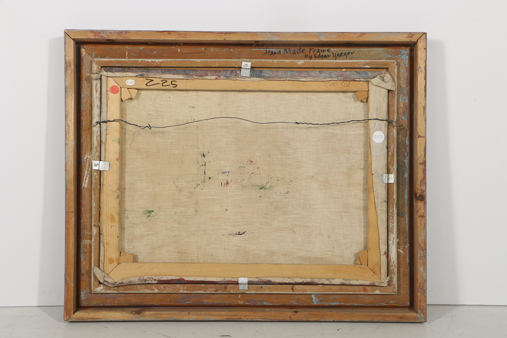 Edgar Yaegar Oil Painting on Canvas Still Life with a Candle