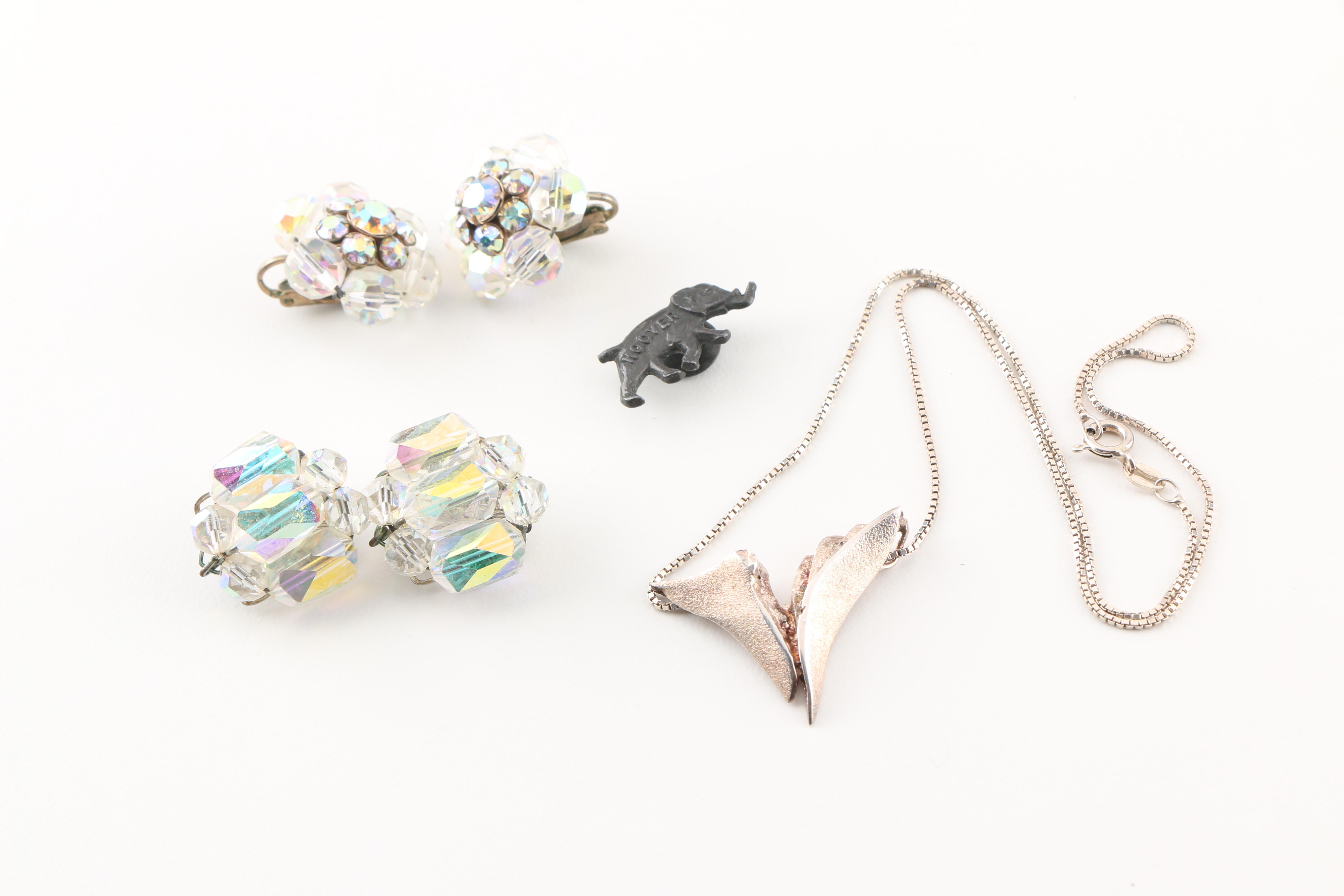 Assortment of Costume Jewelry Featuring Glass Beads and Micro Mosaic