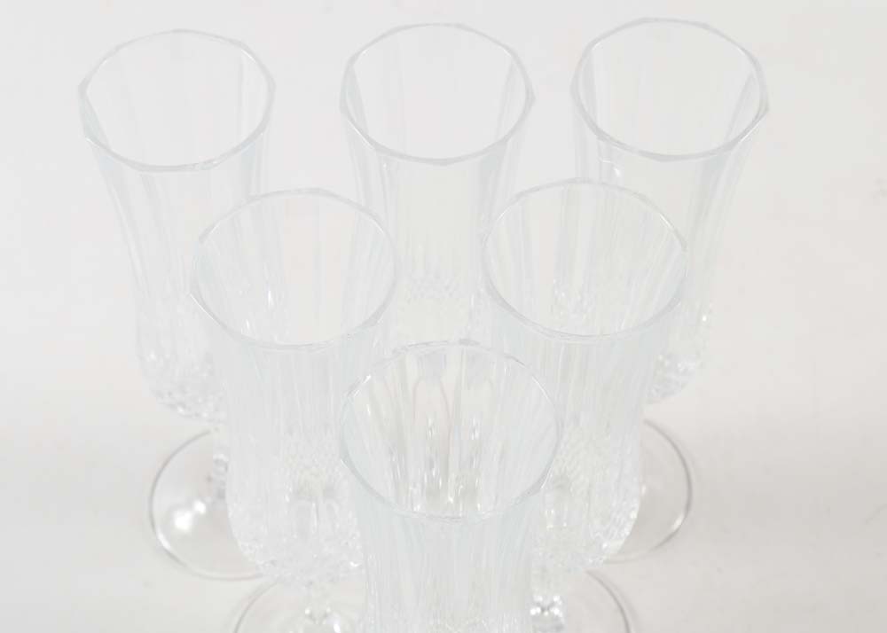 Cristal D'Arques "Longchamp" Champagne Glasses
