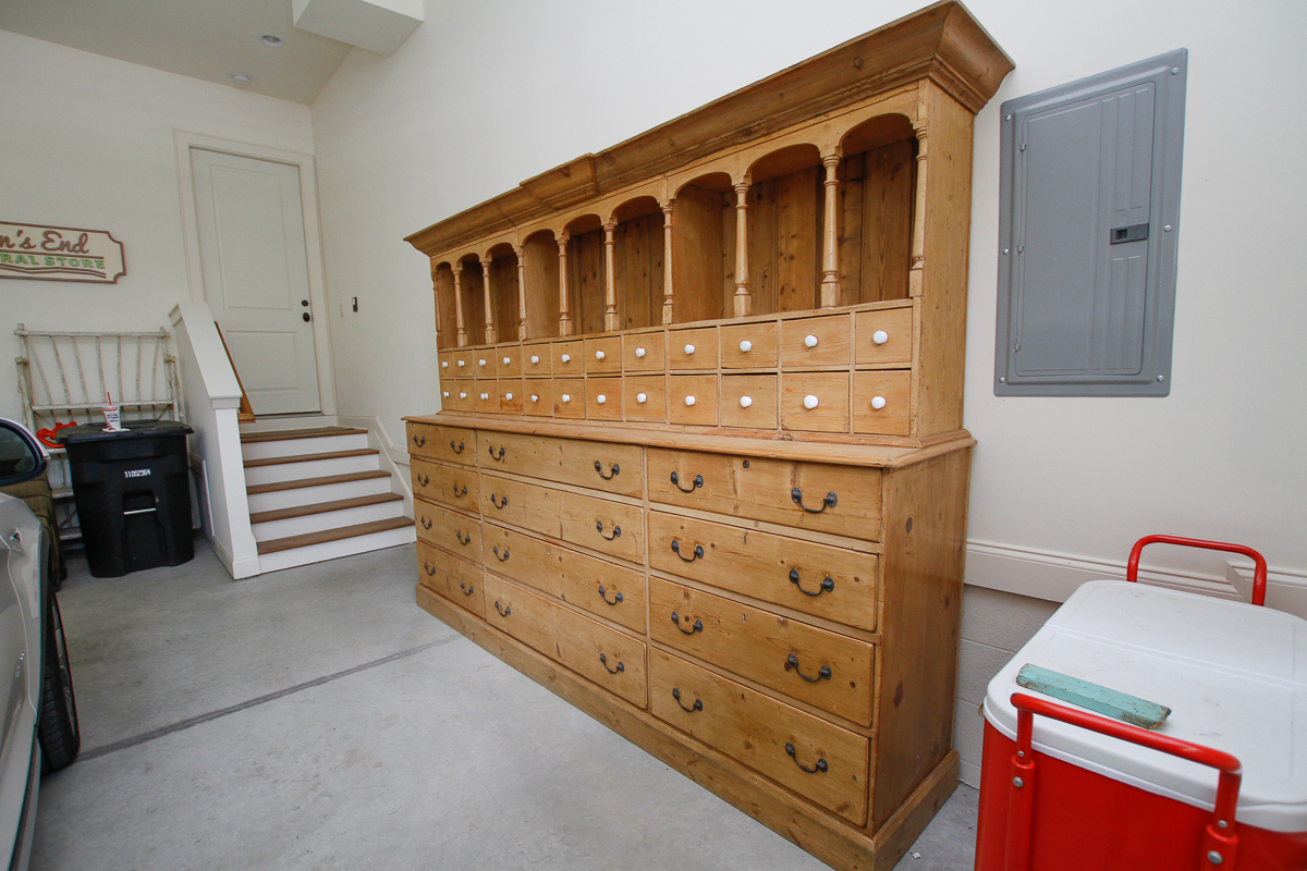 Antique English Pine Merchant's Cabinet