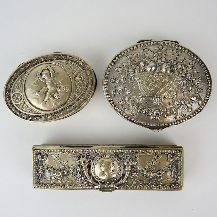 800 Silver Snuff Box Collection