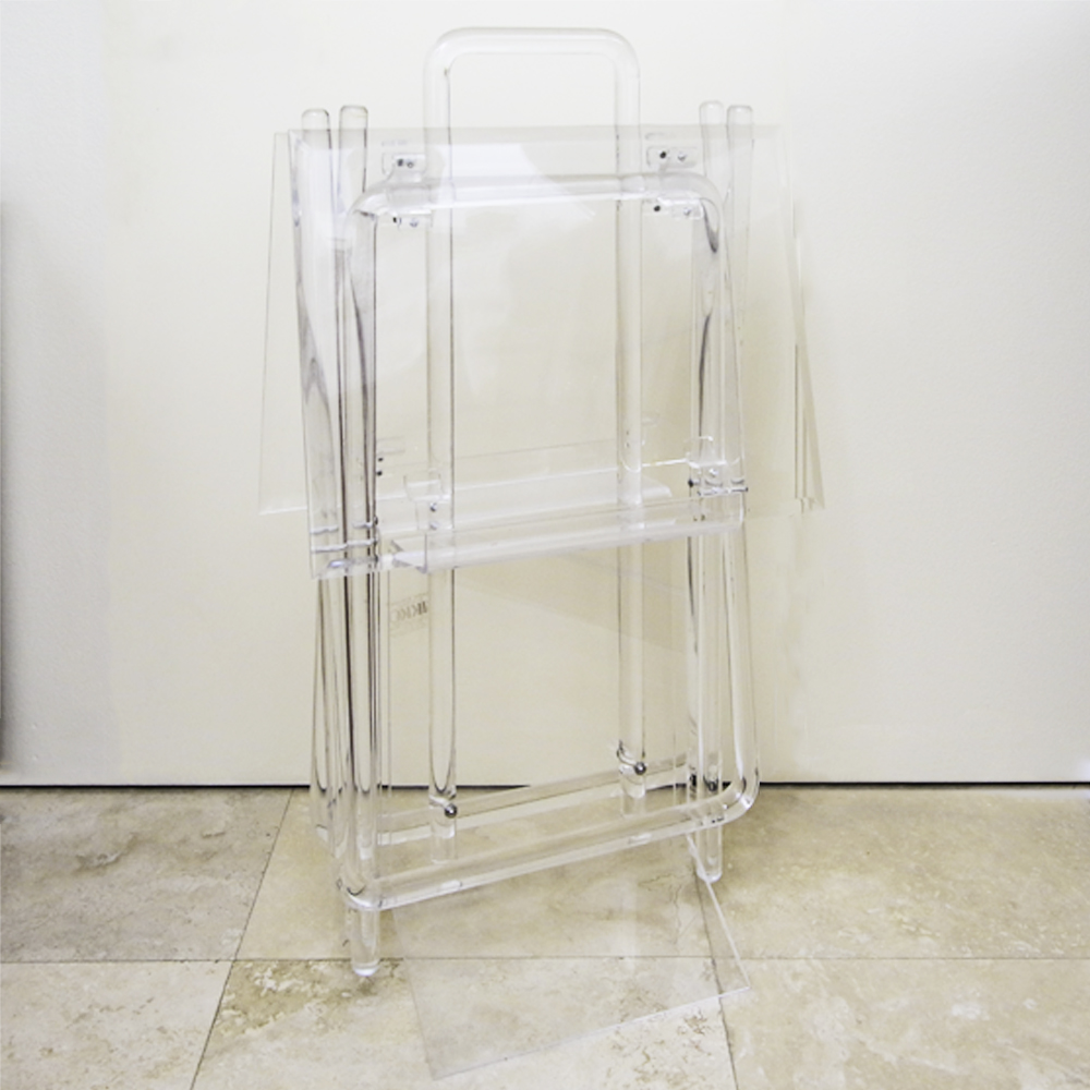 Clear Acrylic Tray Tables with Holder by Akko Inc.