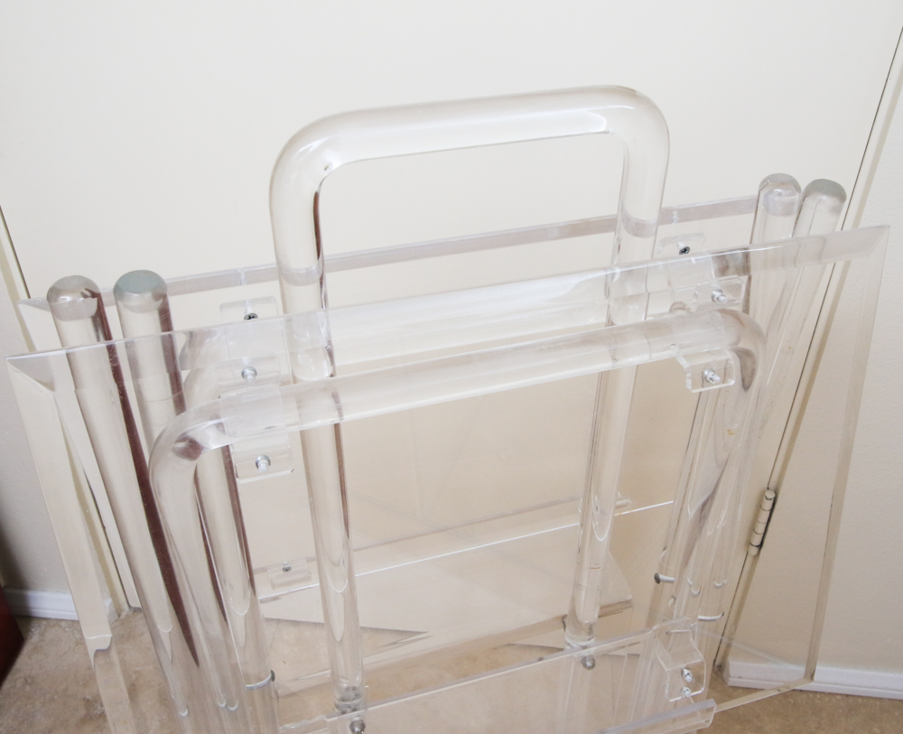 Clear Acrylic Tray Tables with Holder by Akko Inc.