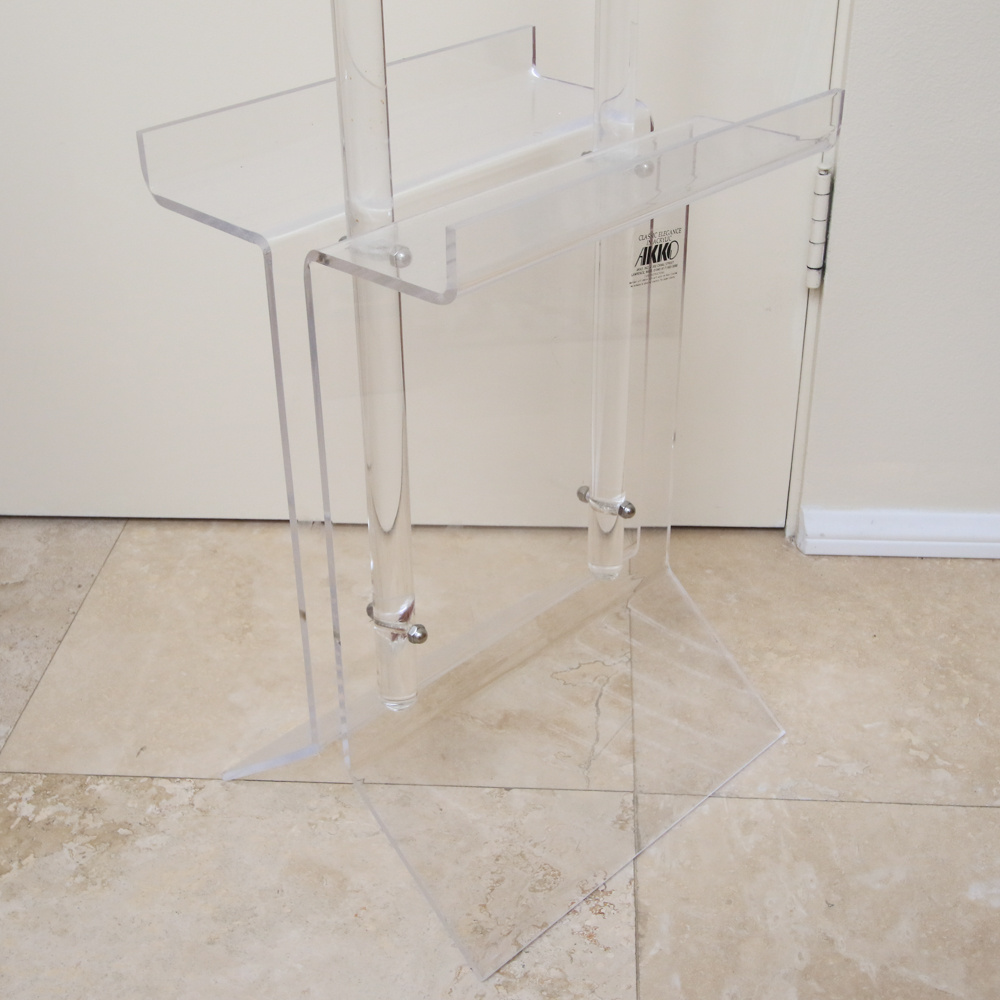 Clear Acrylic Tray Tables with Holder by Akko Inc.