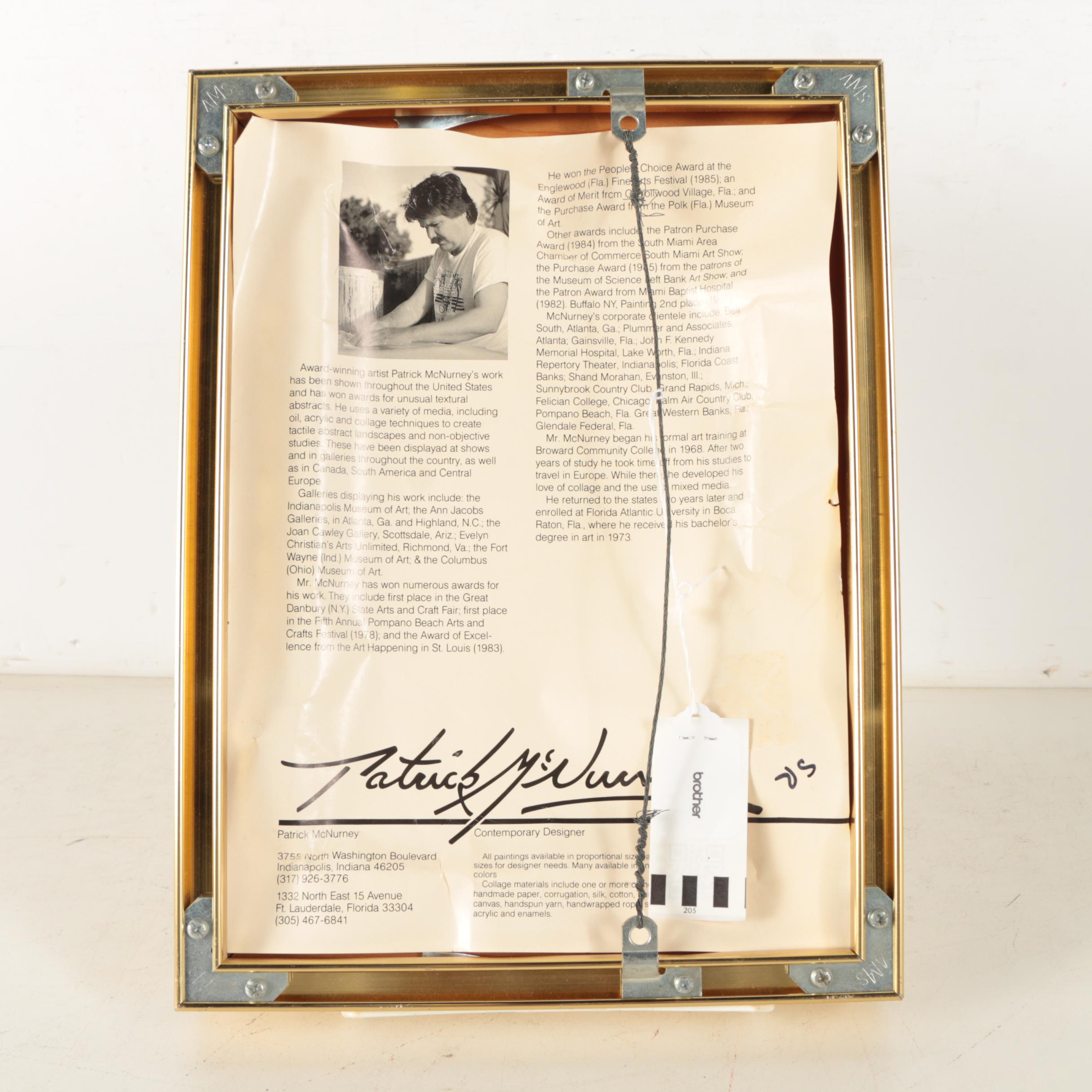 Patrick McNurney Mixed Media on Canvas