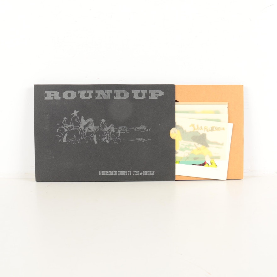 Josh Cochran Limited Edition Serigraph Prints "Round Up"