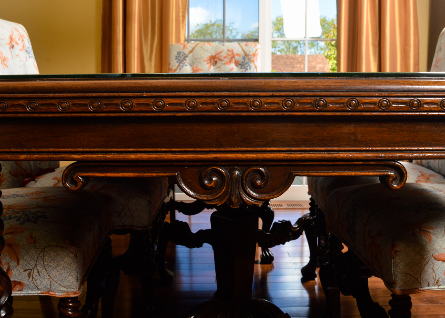 Louis XV Style Dining Table and Chairs