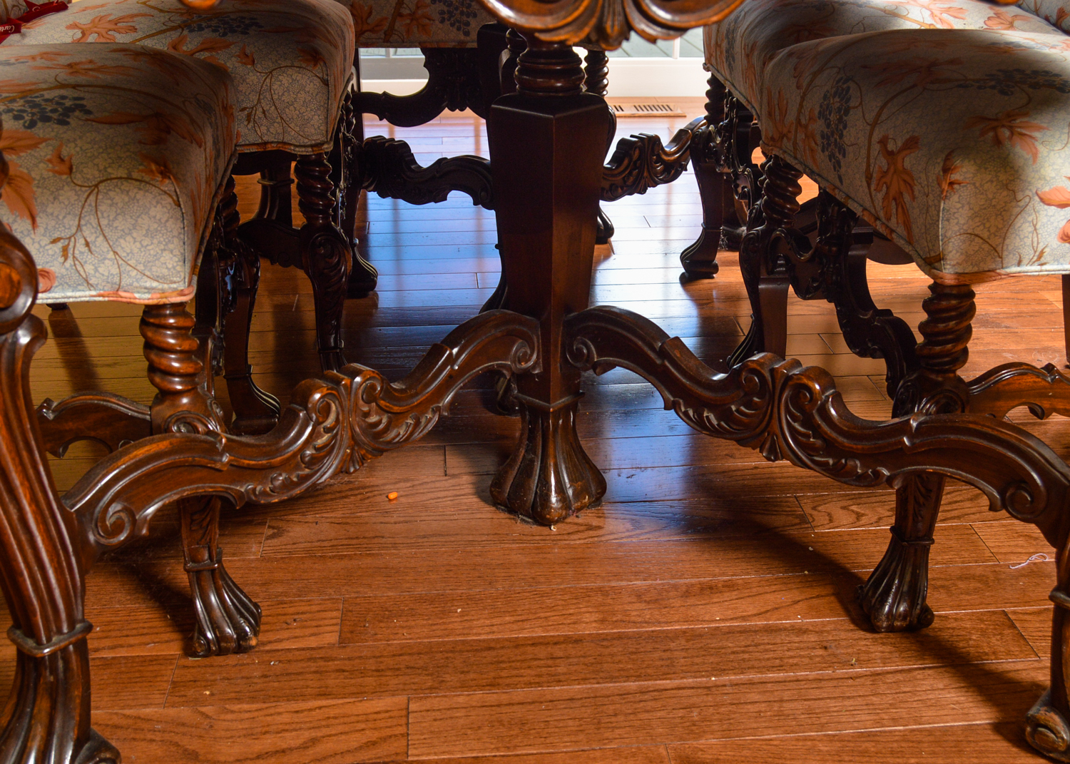 Louis XV Style Dining Table and Chairs