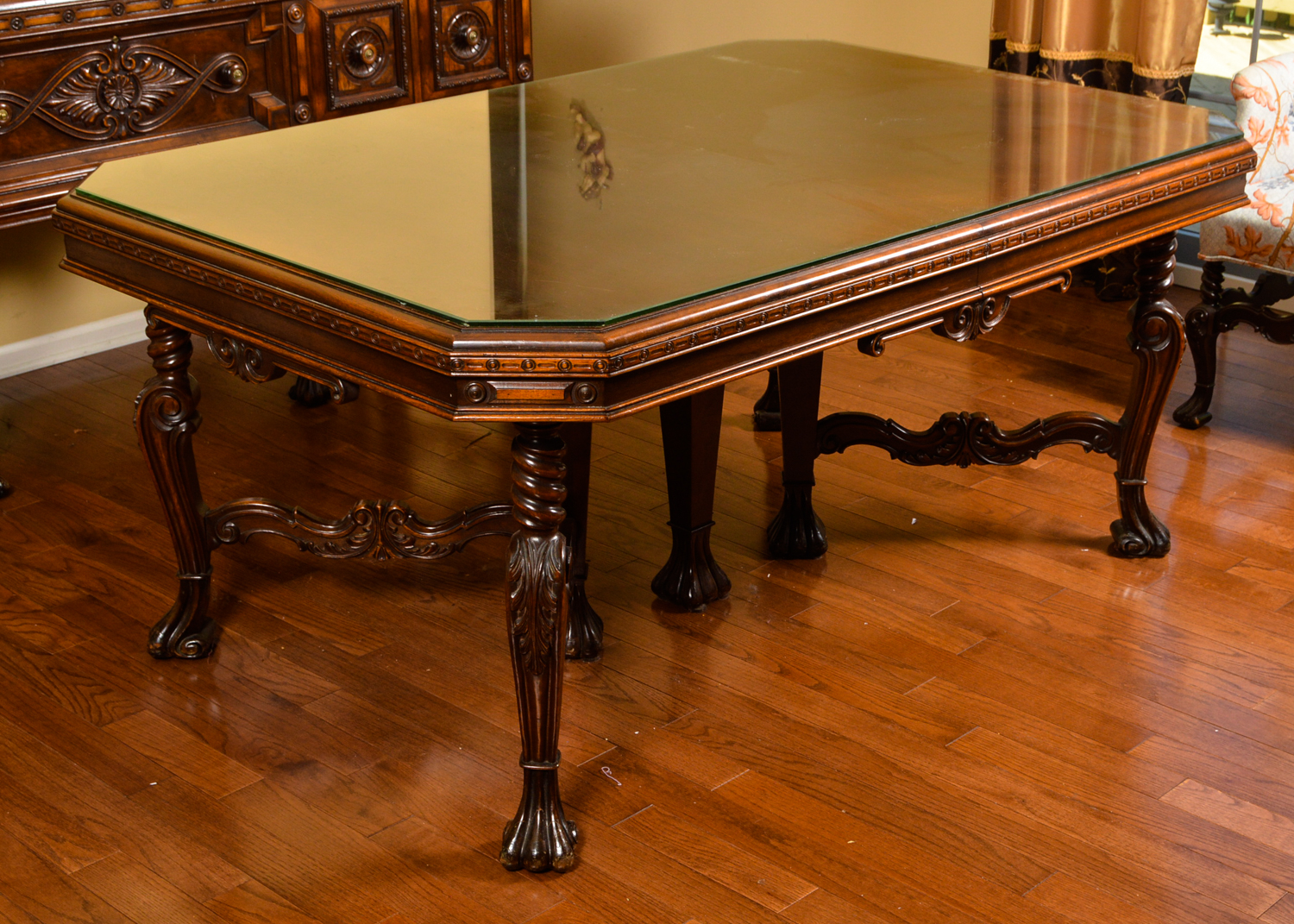 Louis XV Style Dining Table and Chairs