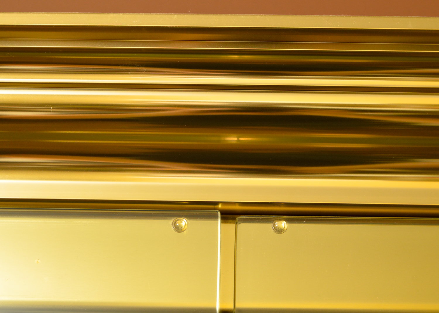 Glass and Gold Display Cabinet