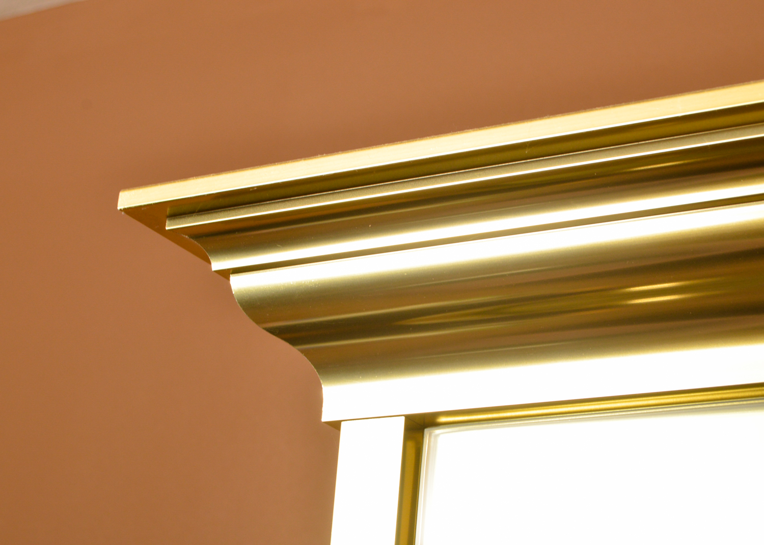 Glass and Gold Display Cabinet