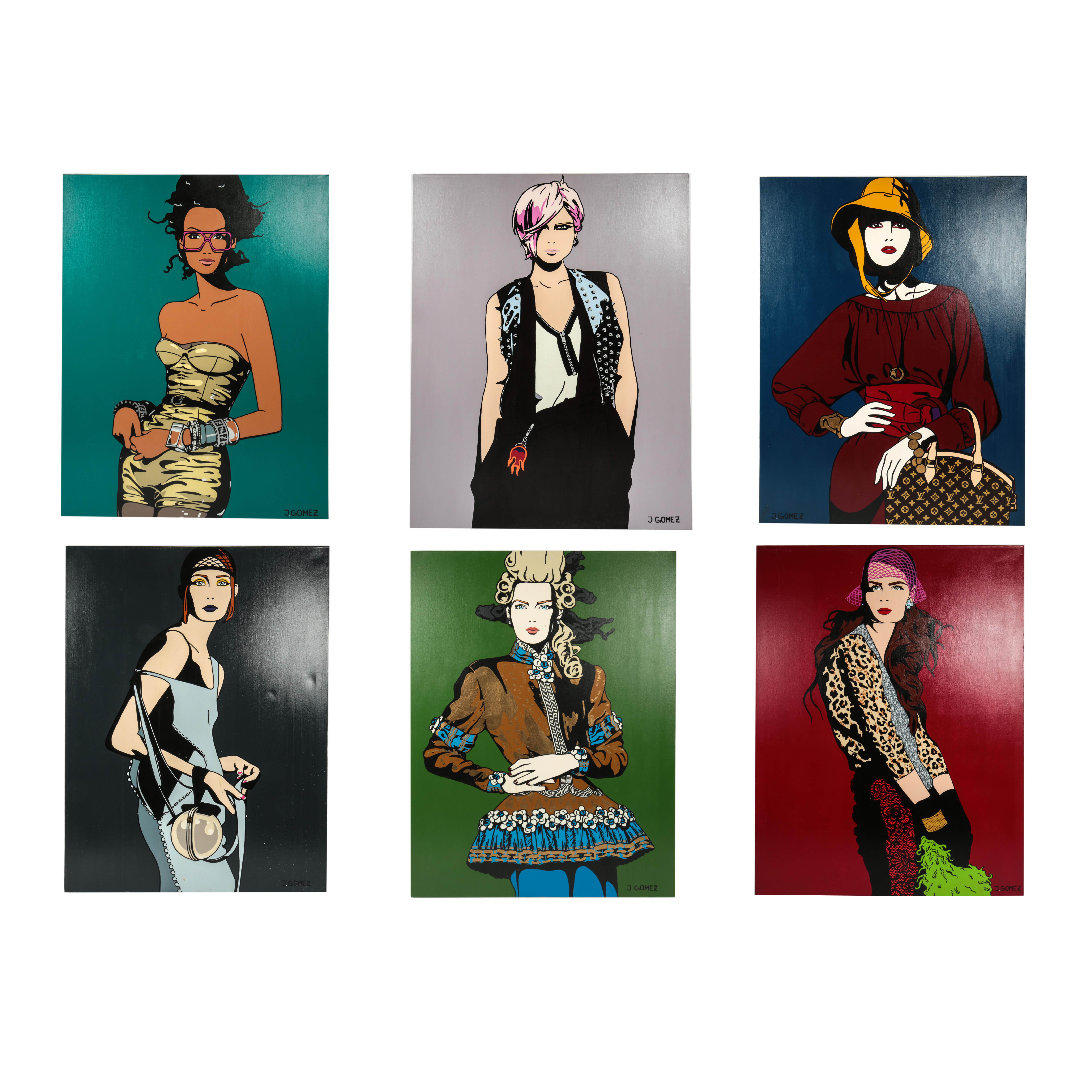 J. Gomez Original Paintings on Canvas