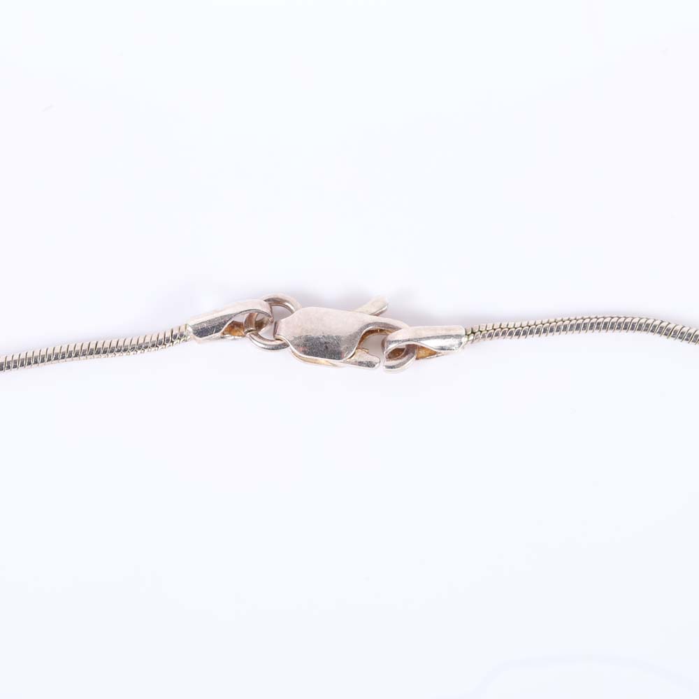 Sterling Silver Artisan Pendant Necklace