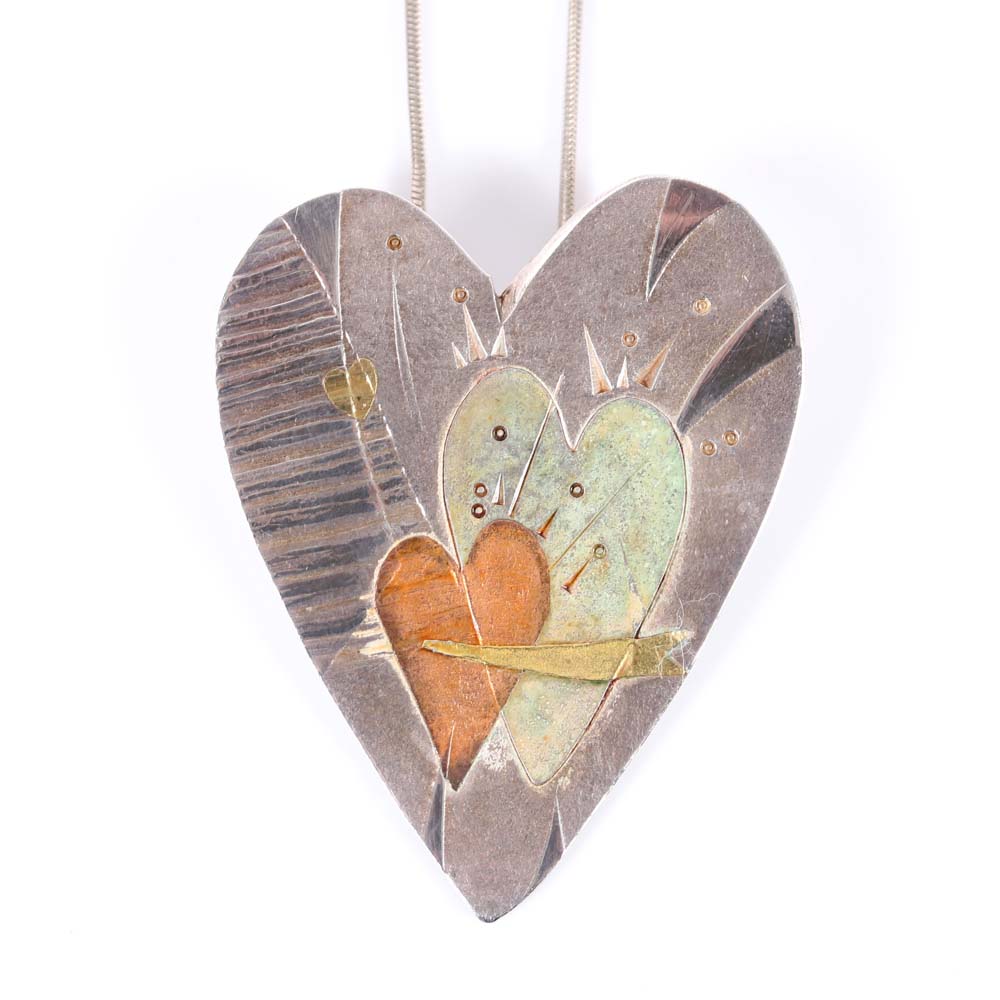 Sterling Silver Artisan Pendant Necklace