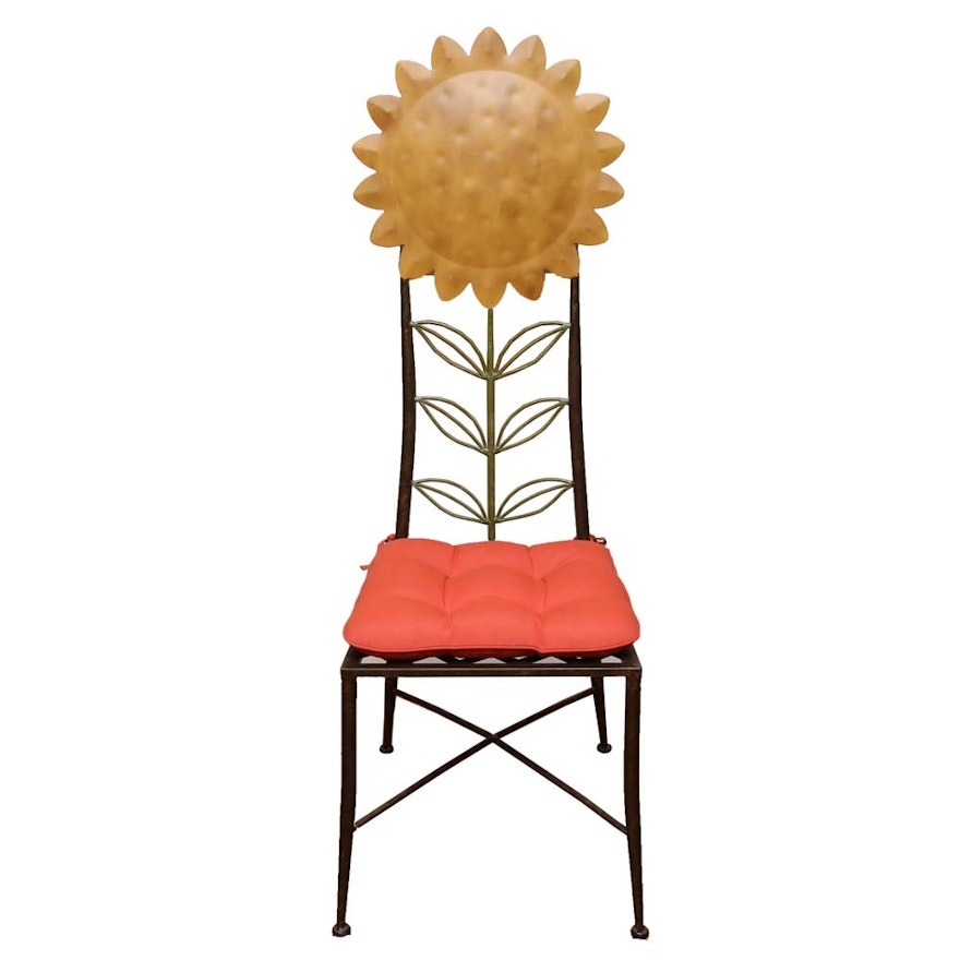 Metal Sunflower Chair