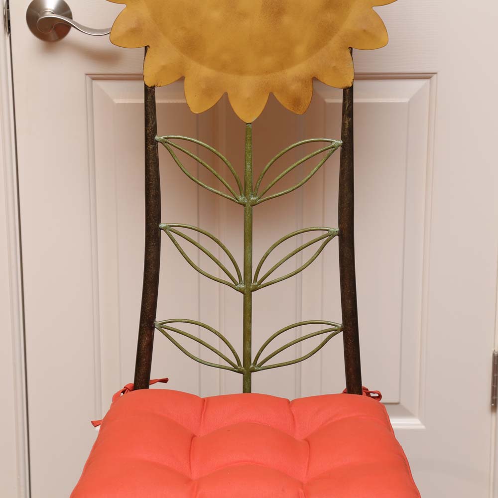 Metal Sunflower Chair