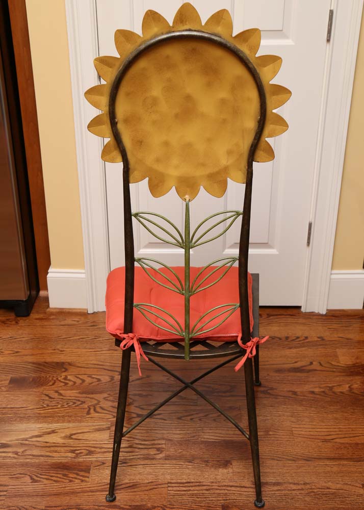 Metal Sunflower Chair