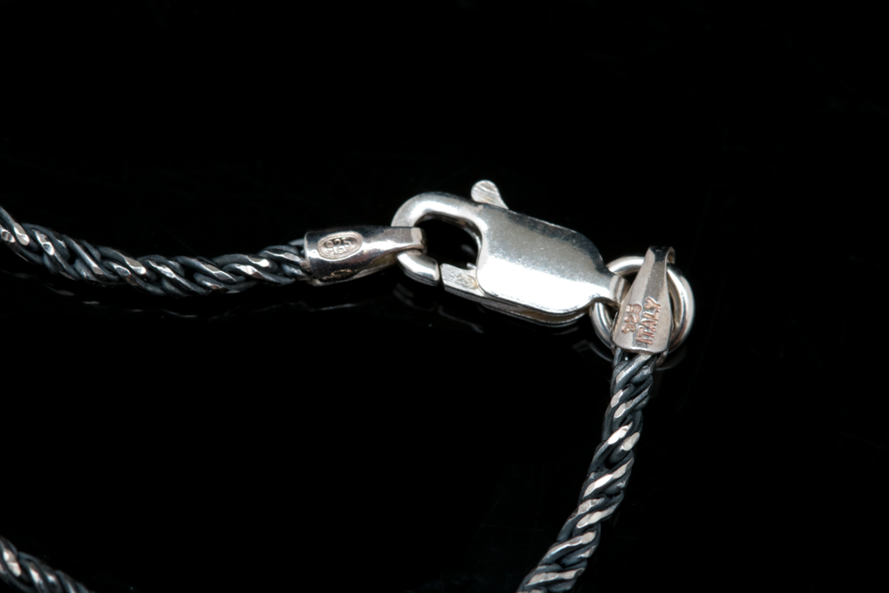 Sterling Silver and Glass Trollbeads Charm Necklace