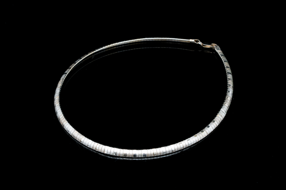 Sterling Silver Omega Chain Necklace