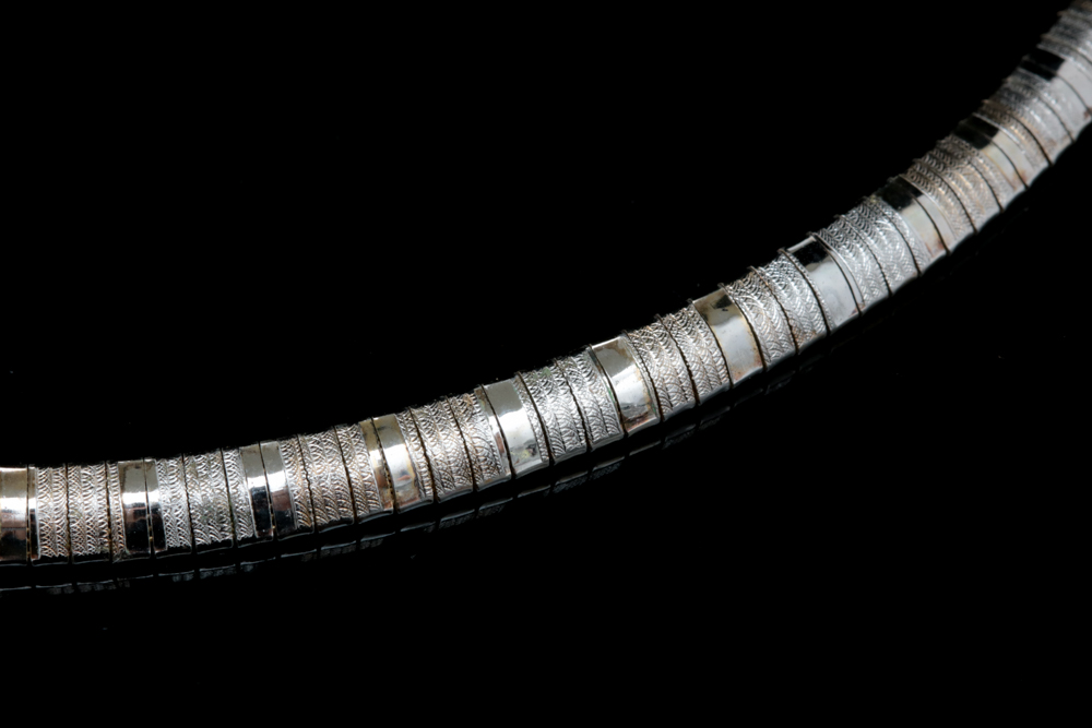 Sterling Silver Omega Chain Necklace