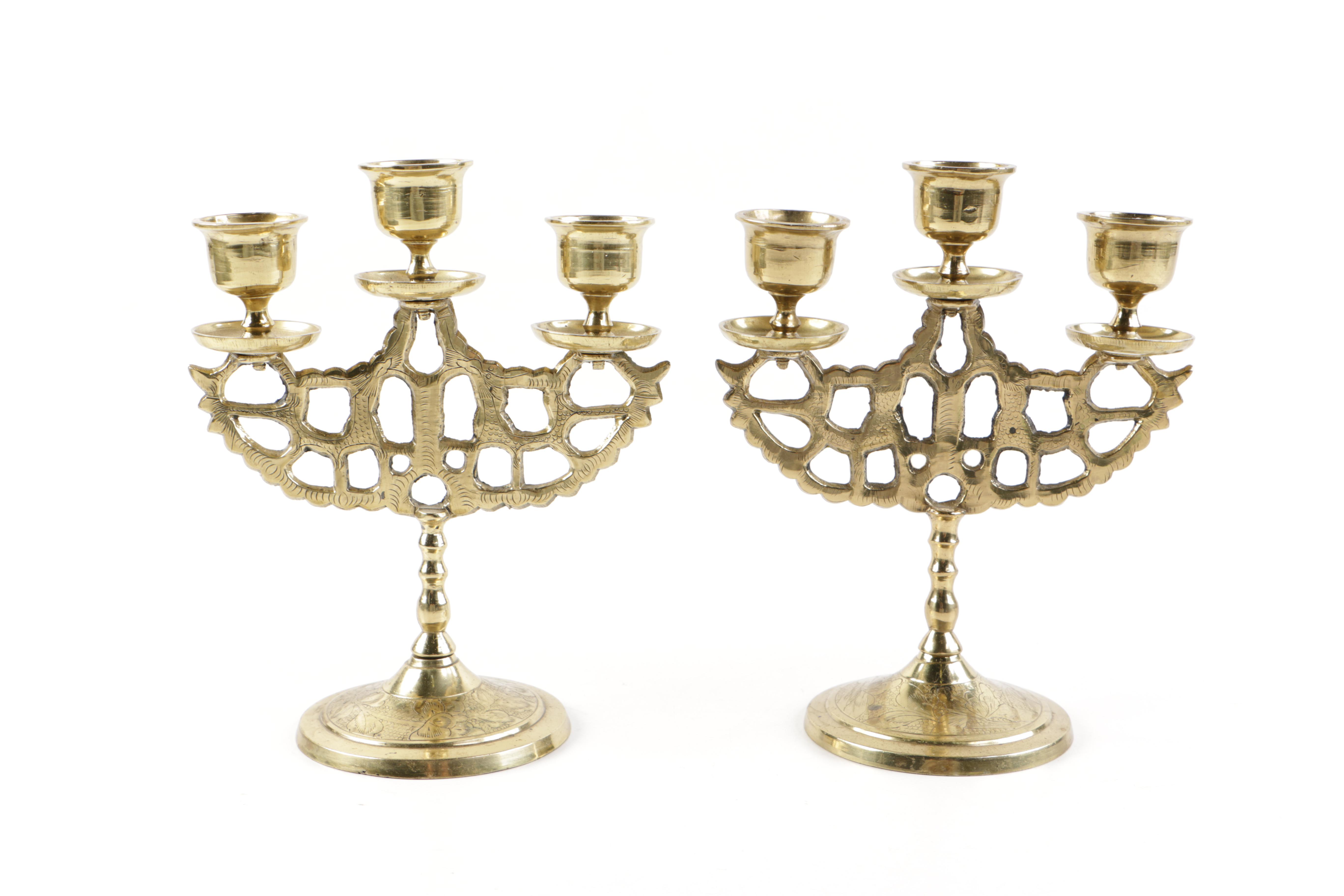 Three Brass Home Decor Items