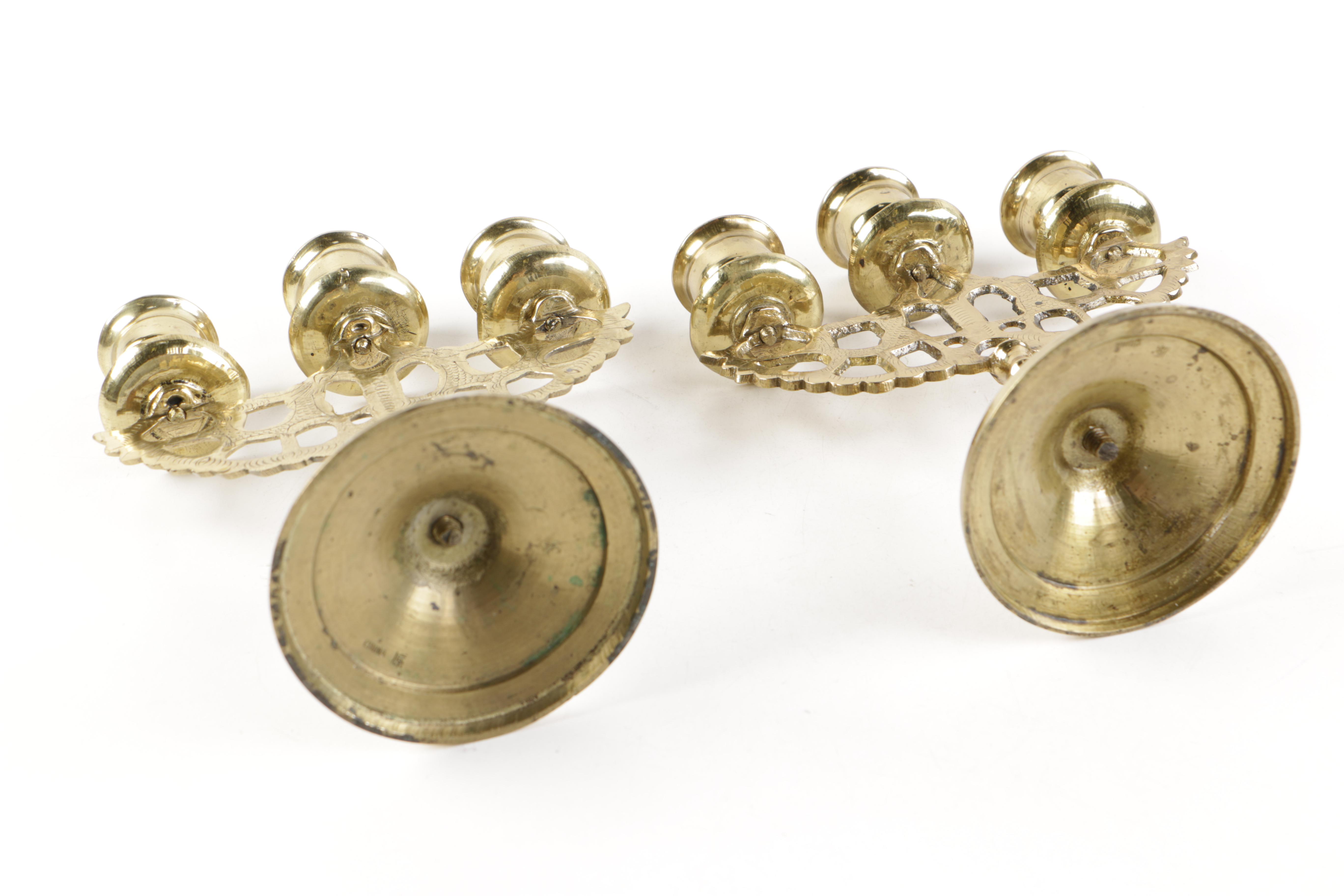 Three Brass Home Decor Items