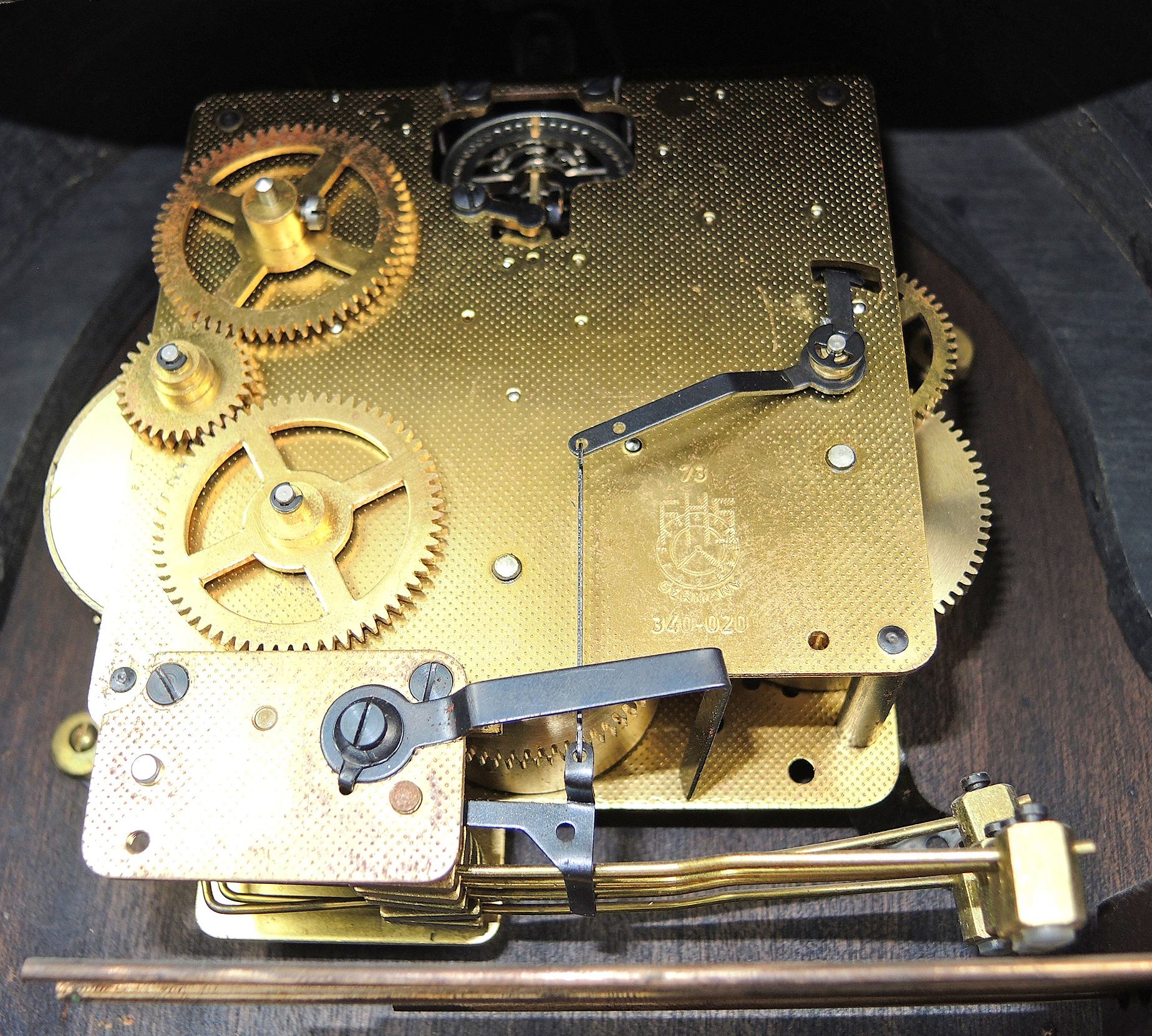 Large c. 1900 Antique French Boulle Mantel Clock