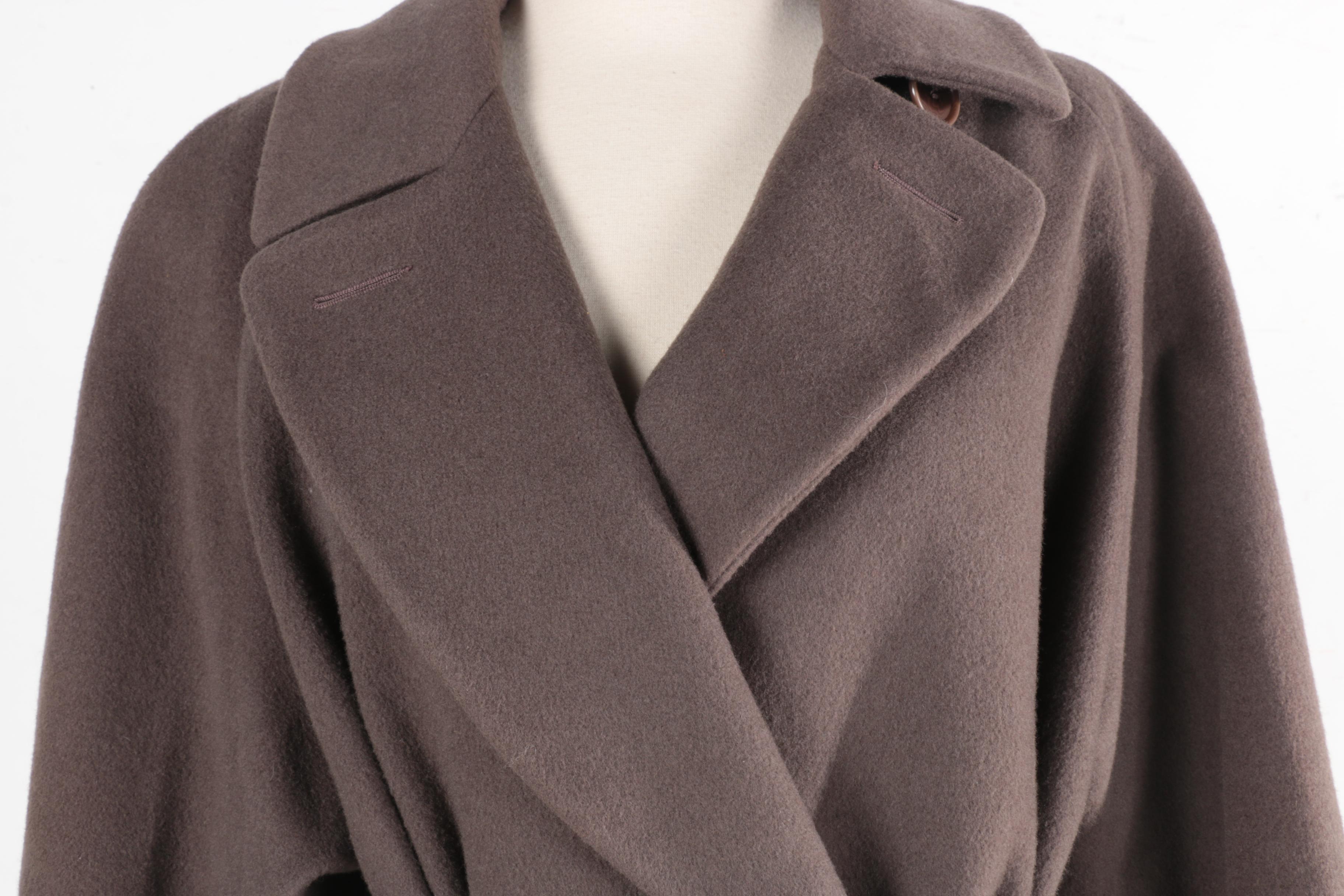 Women's Anne Klein II Coats Merino Wool and Cashmere Blend Overcoat