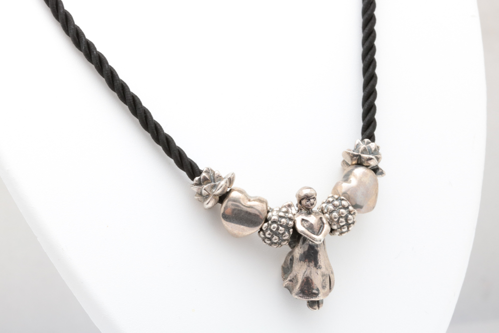 Sterling Silver Trollbeads Charm Necklace