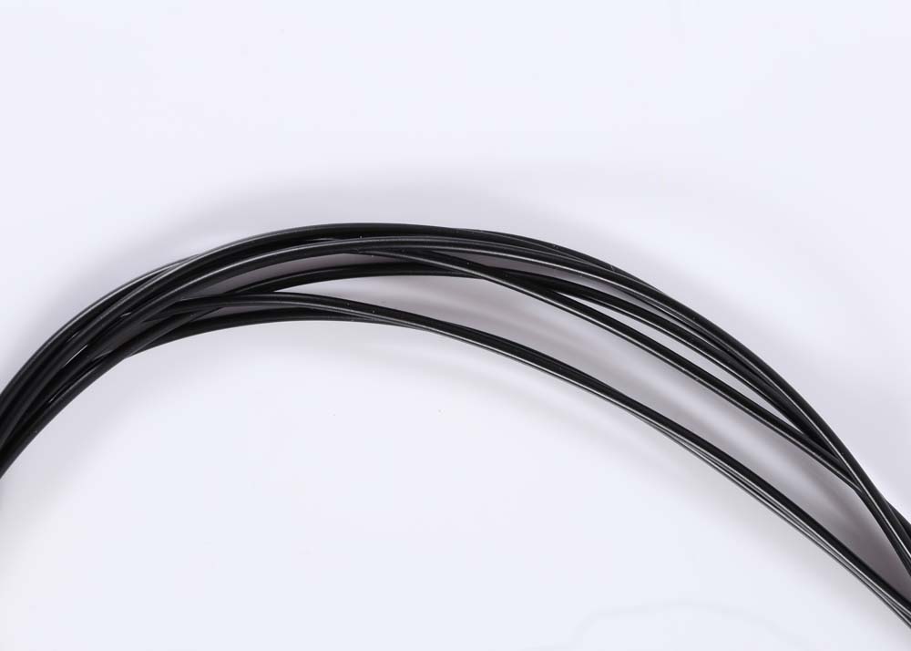 14K Yellow Gold and Black Cord Necklace