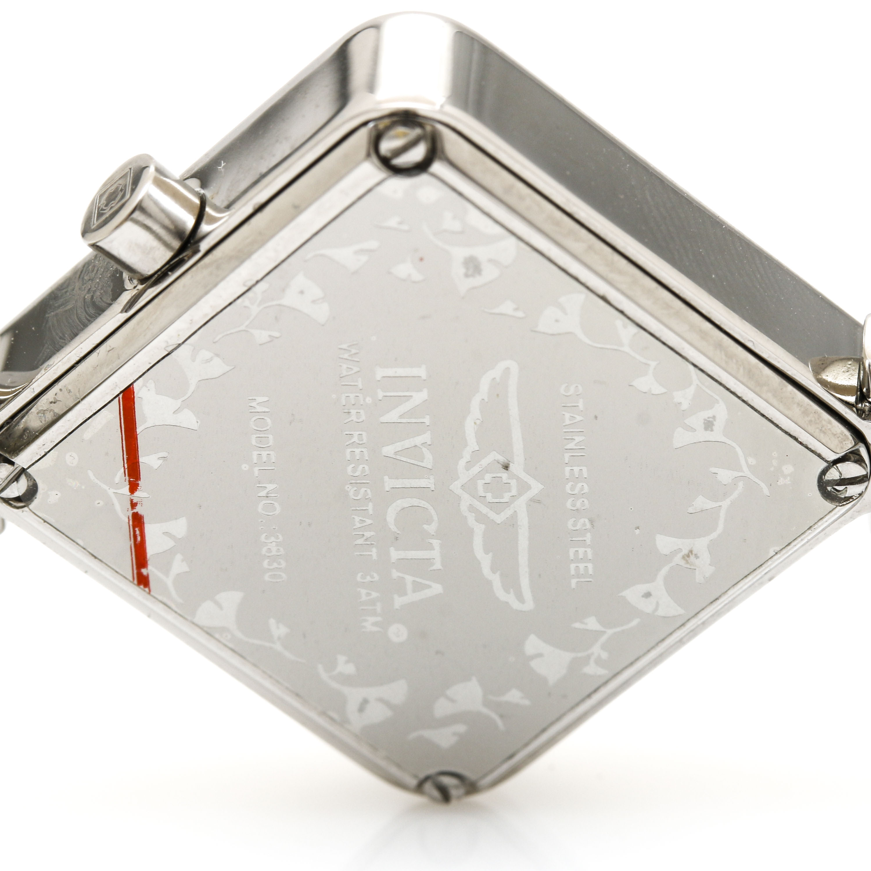 Invicta Stainless Steel Glass Crystal Watch