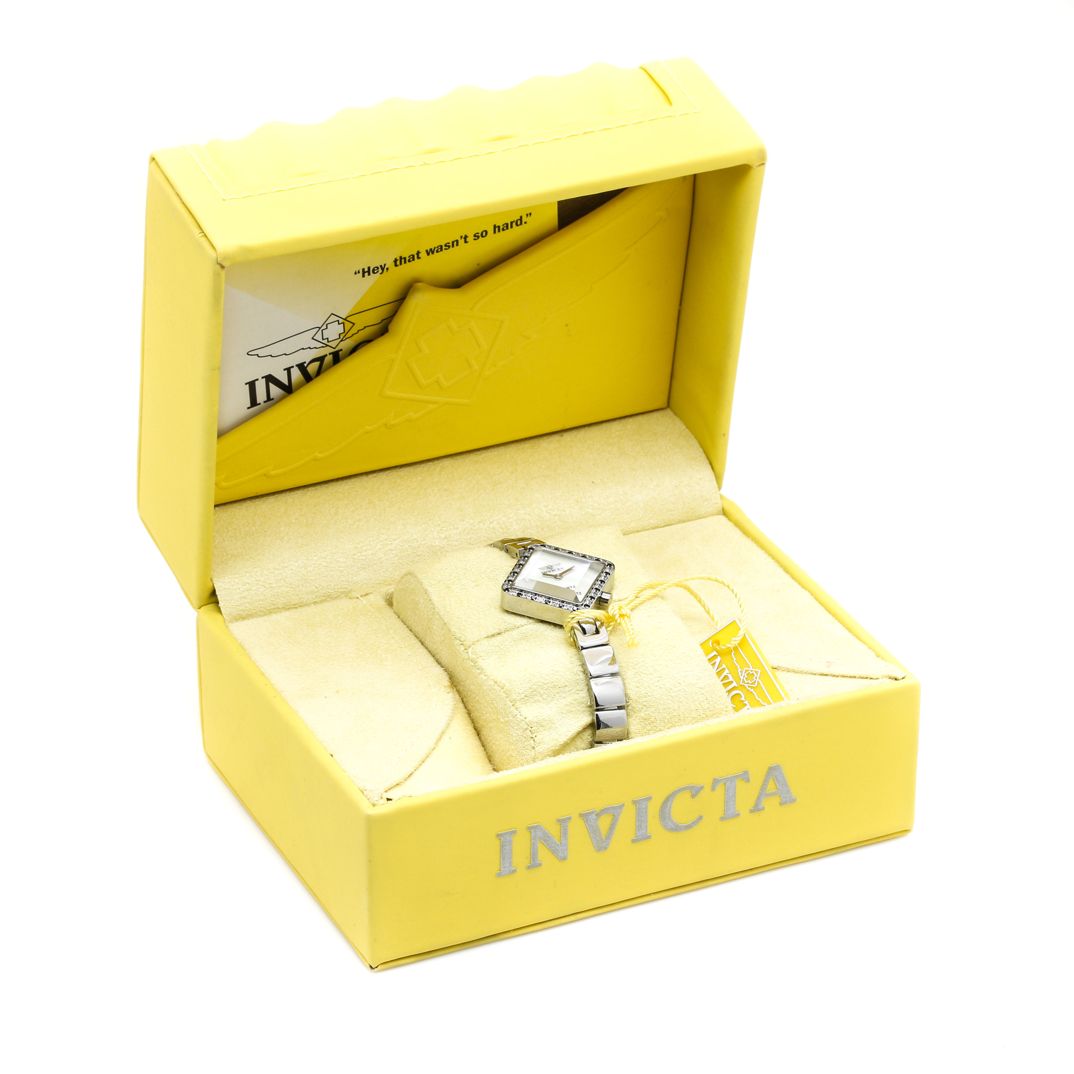 Invicta Stainless Steel Glass Crystal Watch