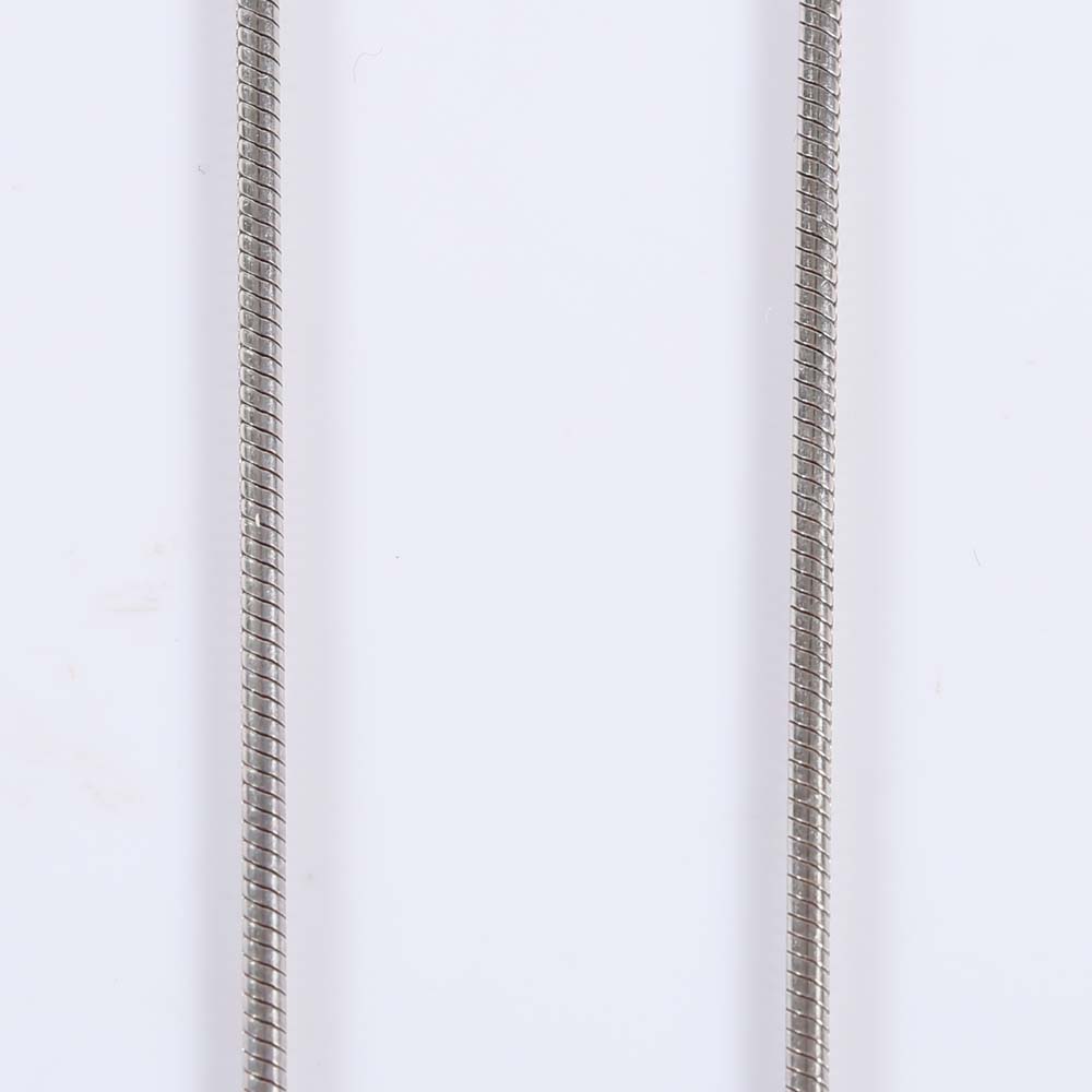 14K White Gold Floating Diamond Pendant Necklace