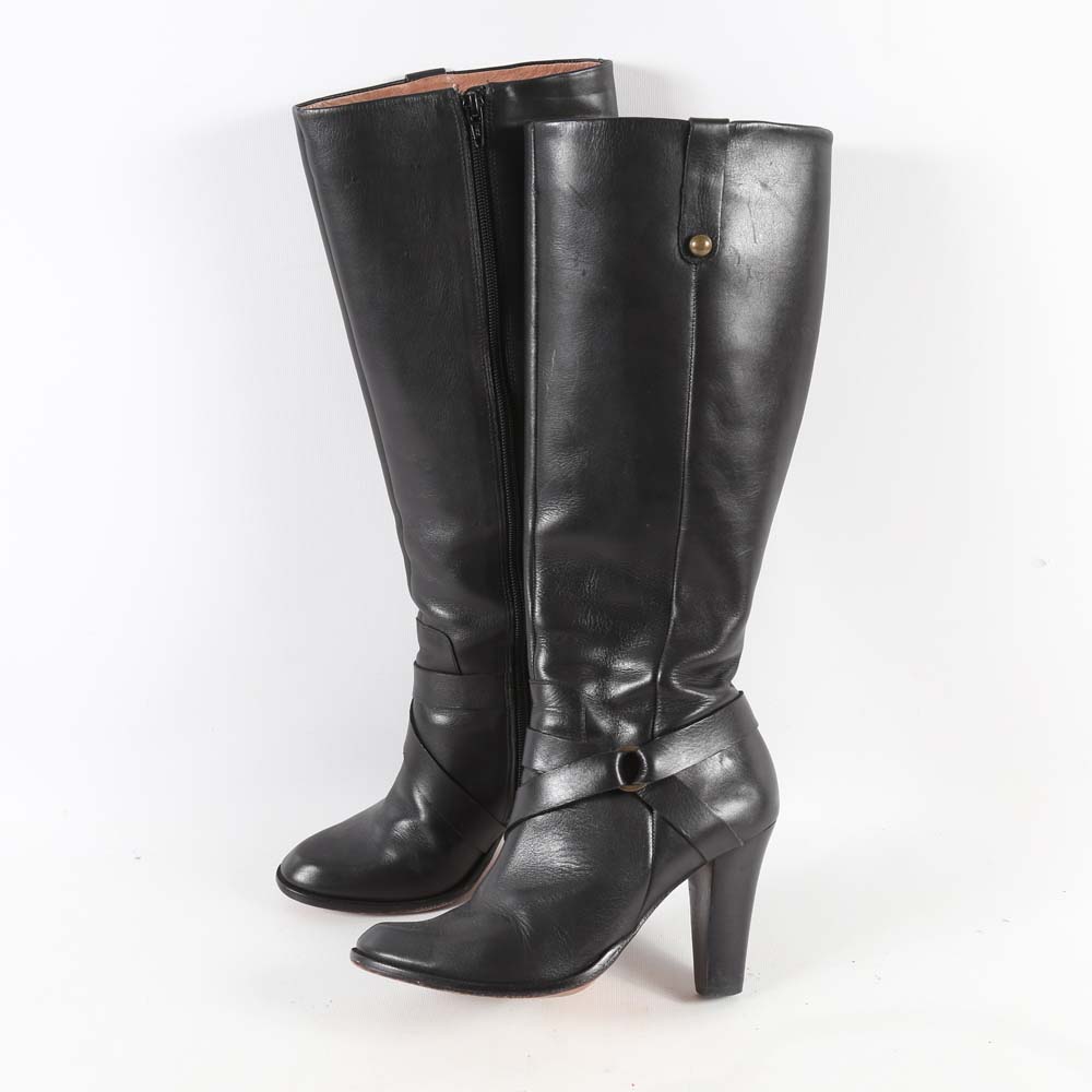 Women's Corso Como Black Leather Boots