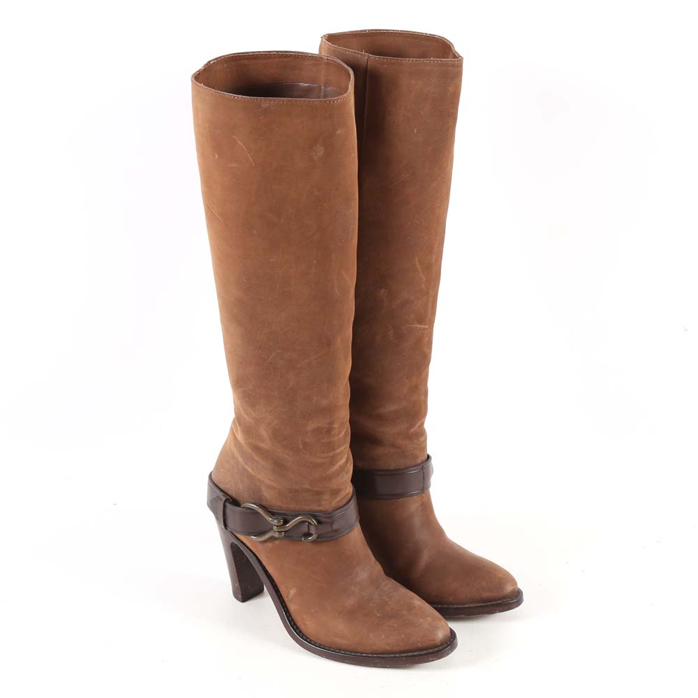 Cole Haan Nike Air Brown Suede Leather Boots