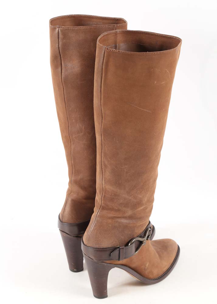 Cole Haan Nike Air Brown Suede Leather Boots