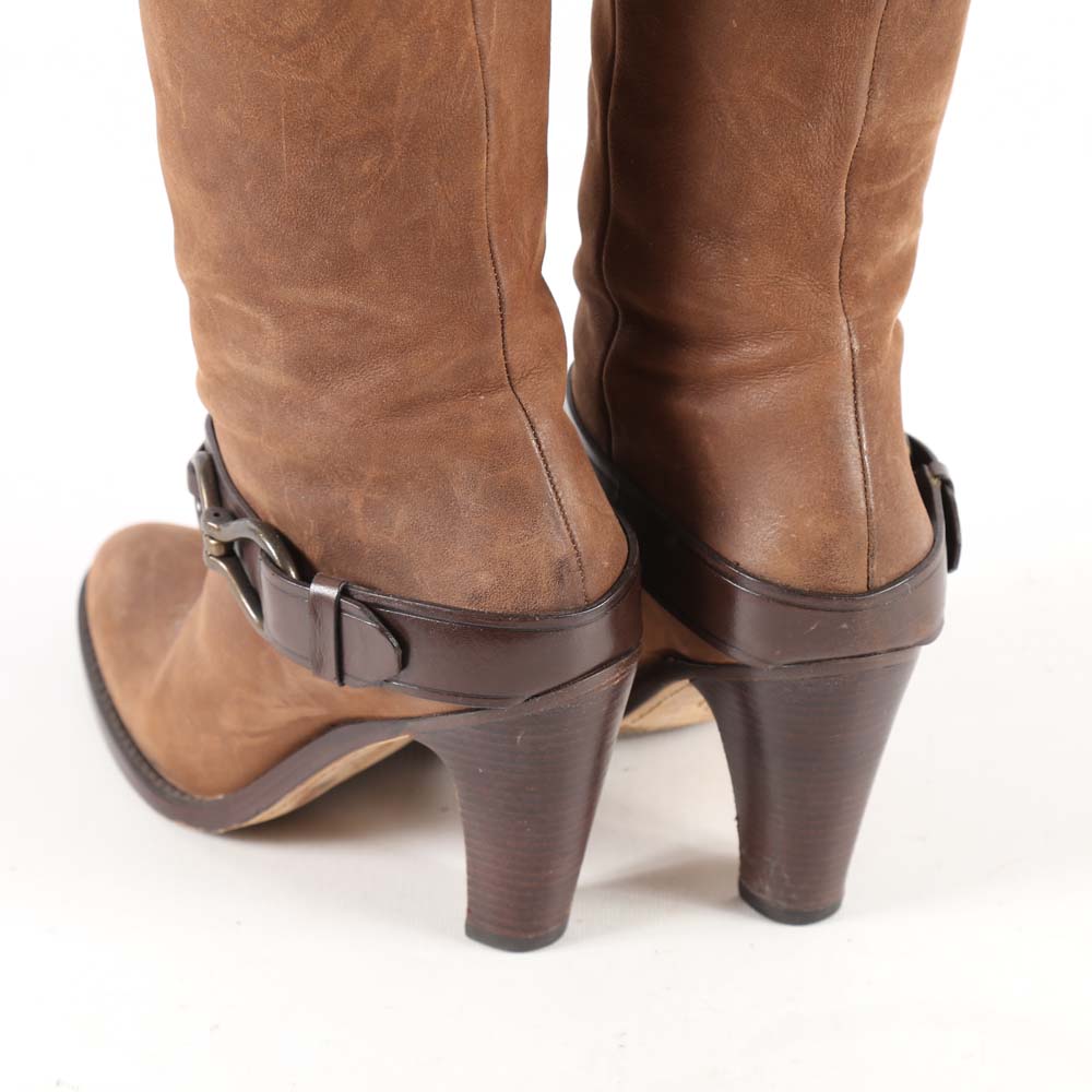 Cole Haan Nike Air Brown Suede Leather Boots