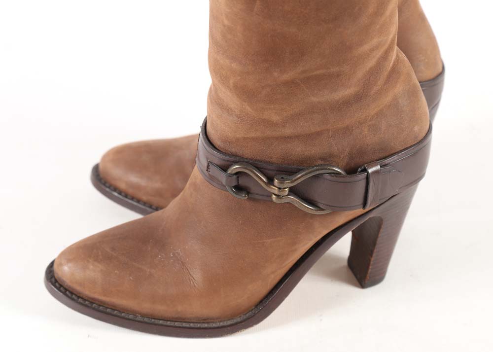 Cole Haan Nike Air Brown Suede Leather Boots