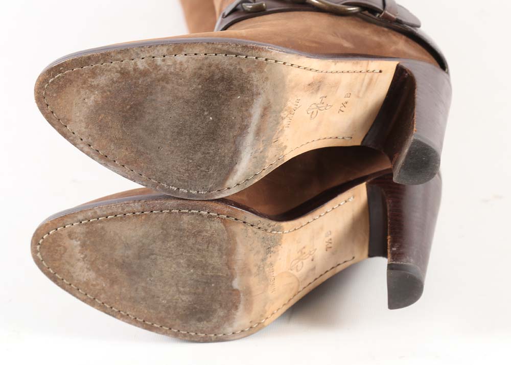 Cole Haan Nike Air Brown Suede Leather Boots